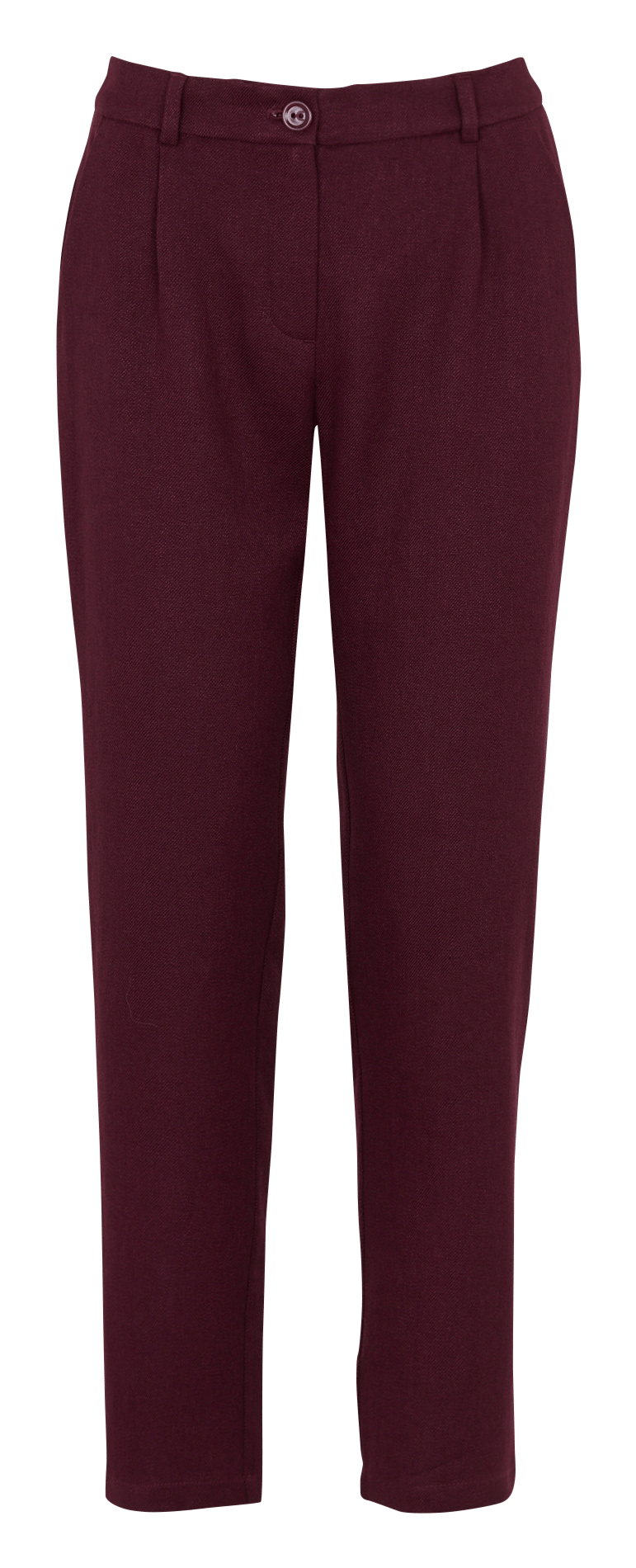 Pantalon slim en laine mélangée COTELAC Rouge