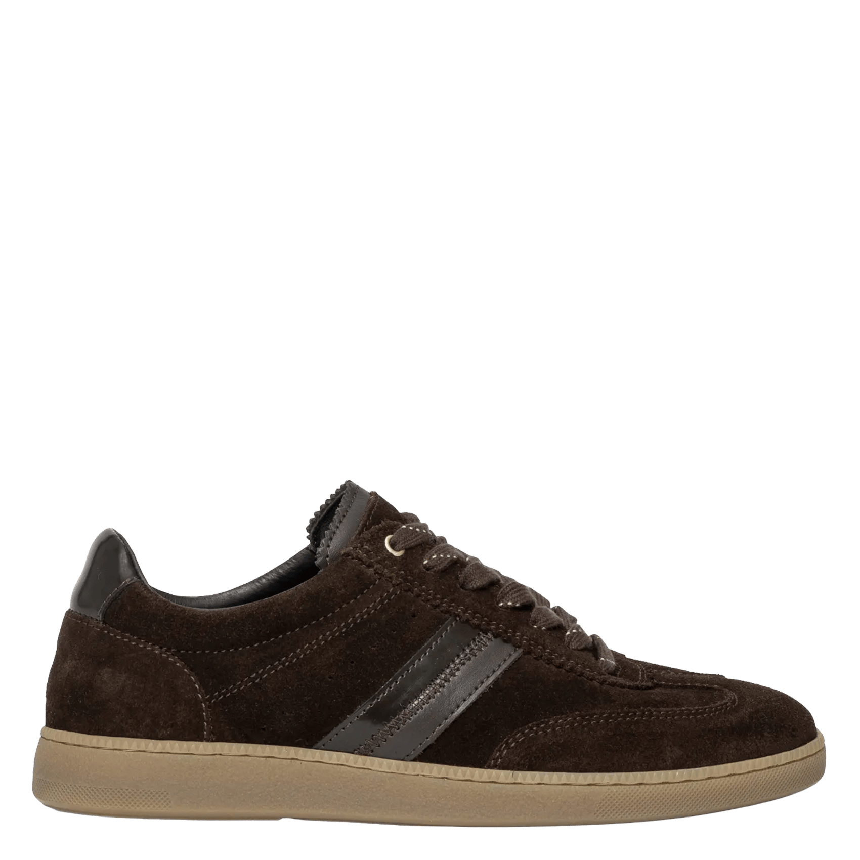 Low-top suede sneakers BOCAGE Brown