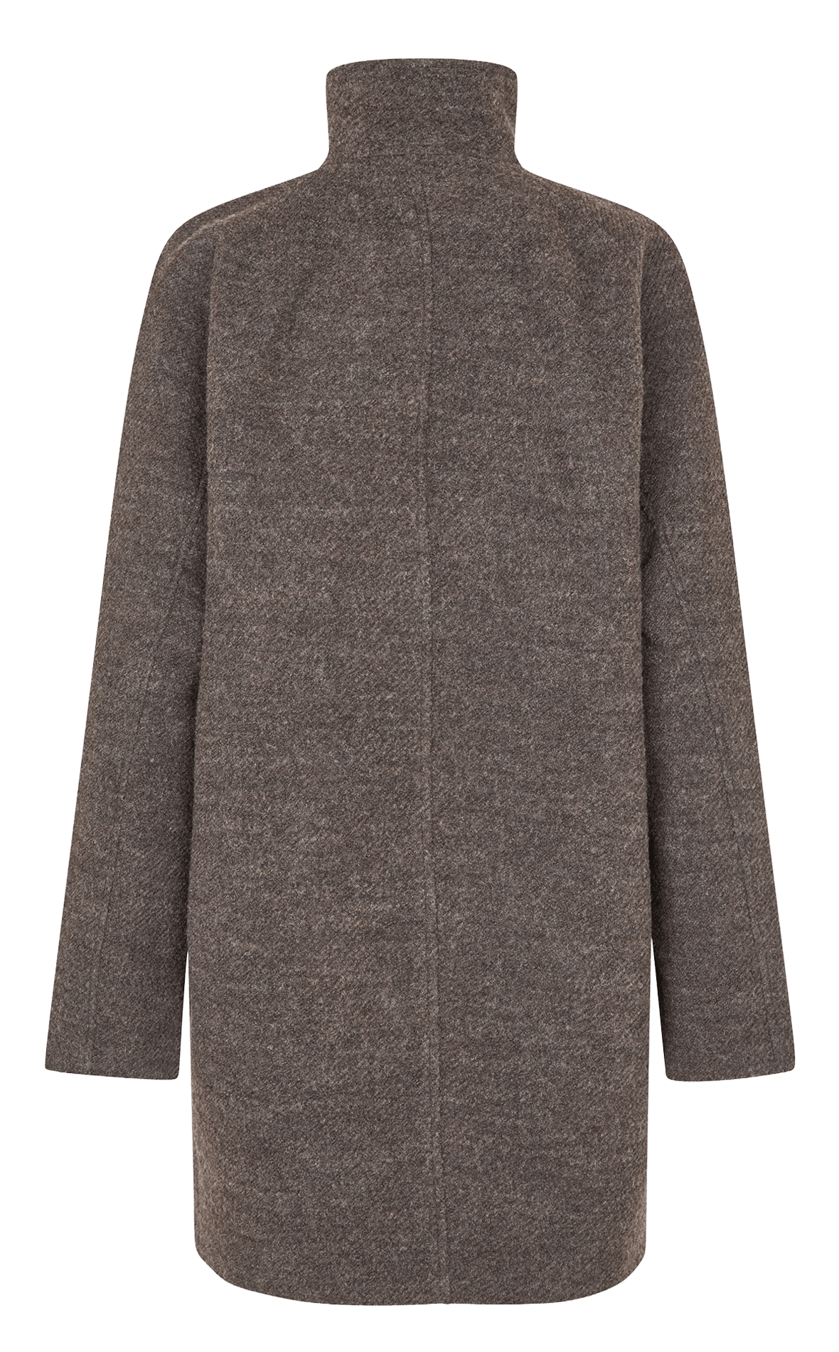 Manteau mi-long ample en laine mélangé SAMSOE SAMSOE Gris