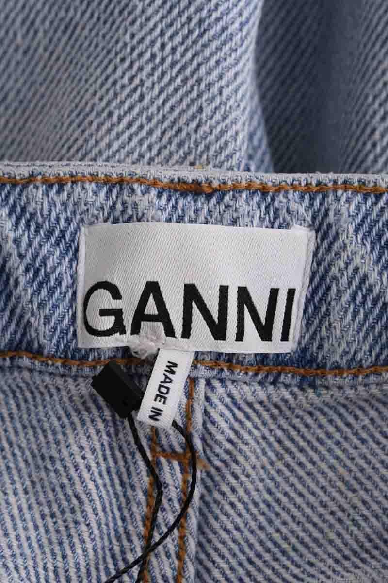 Wide-leg jeans GANNI - Seconde Main Blue