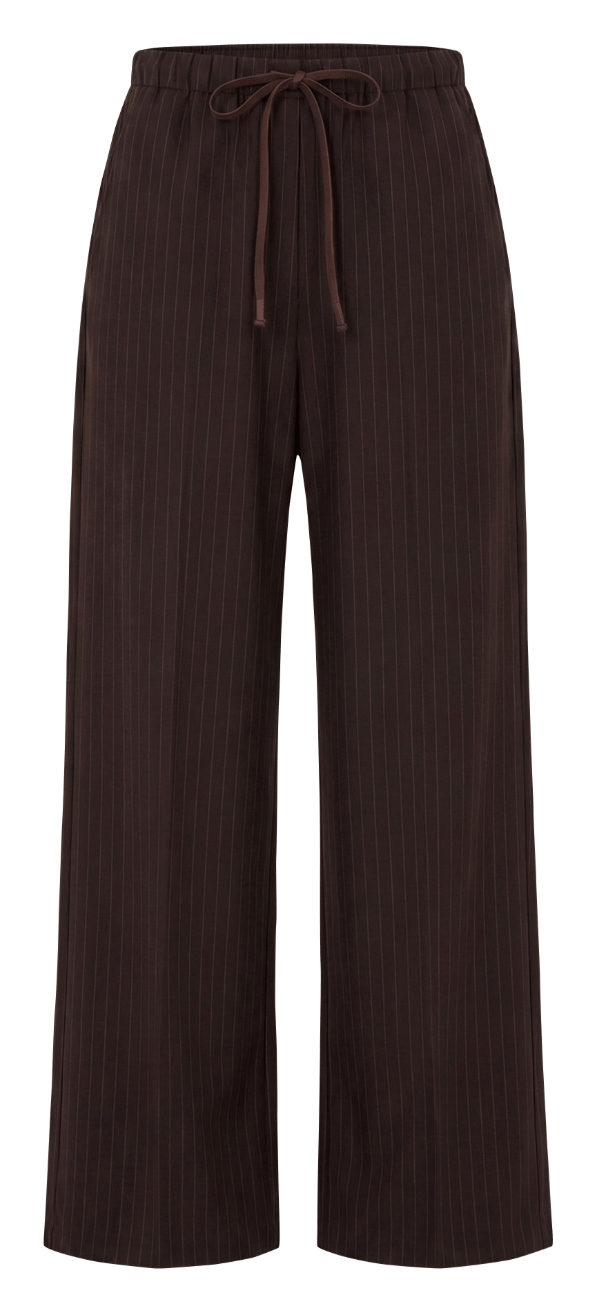 Striped wide-leg pants BY BAR Brown