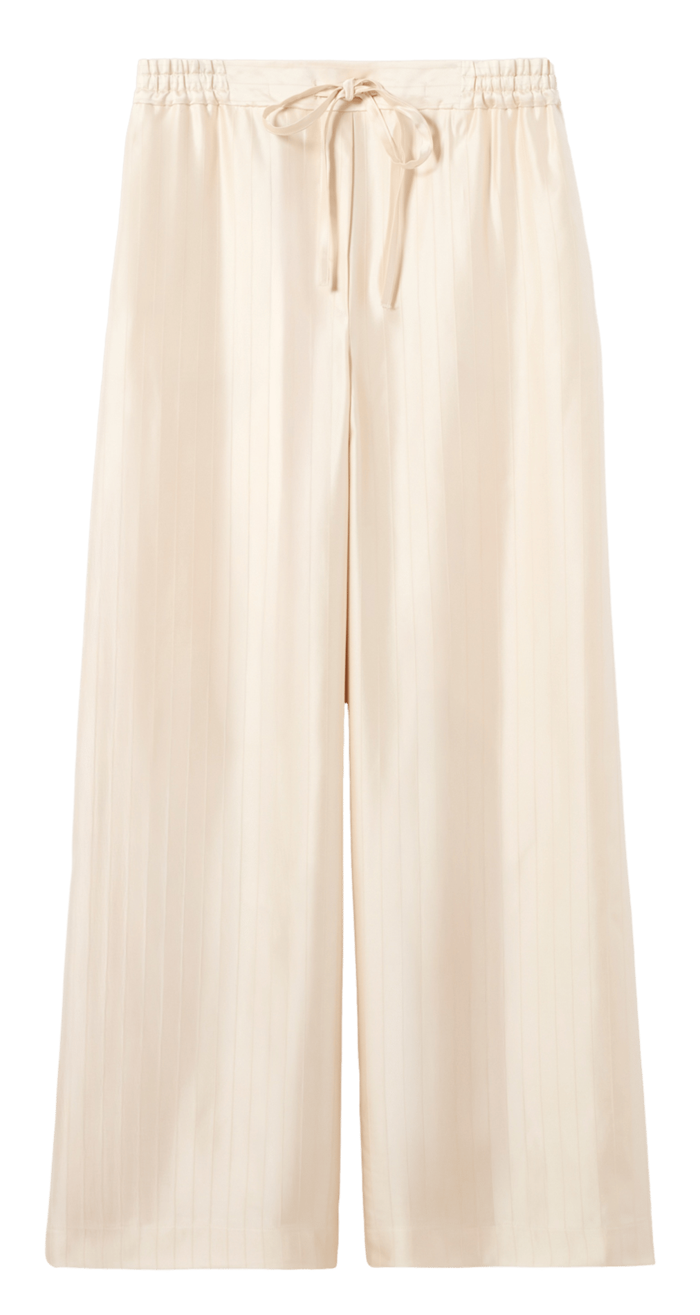 Pantalon ample taille haute rayé CLAUDIE PIERLOT Beige