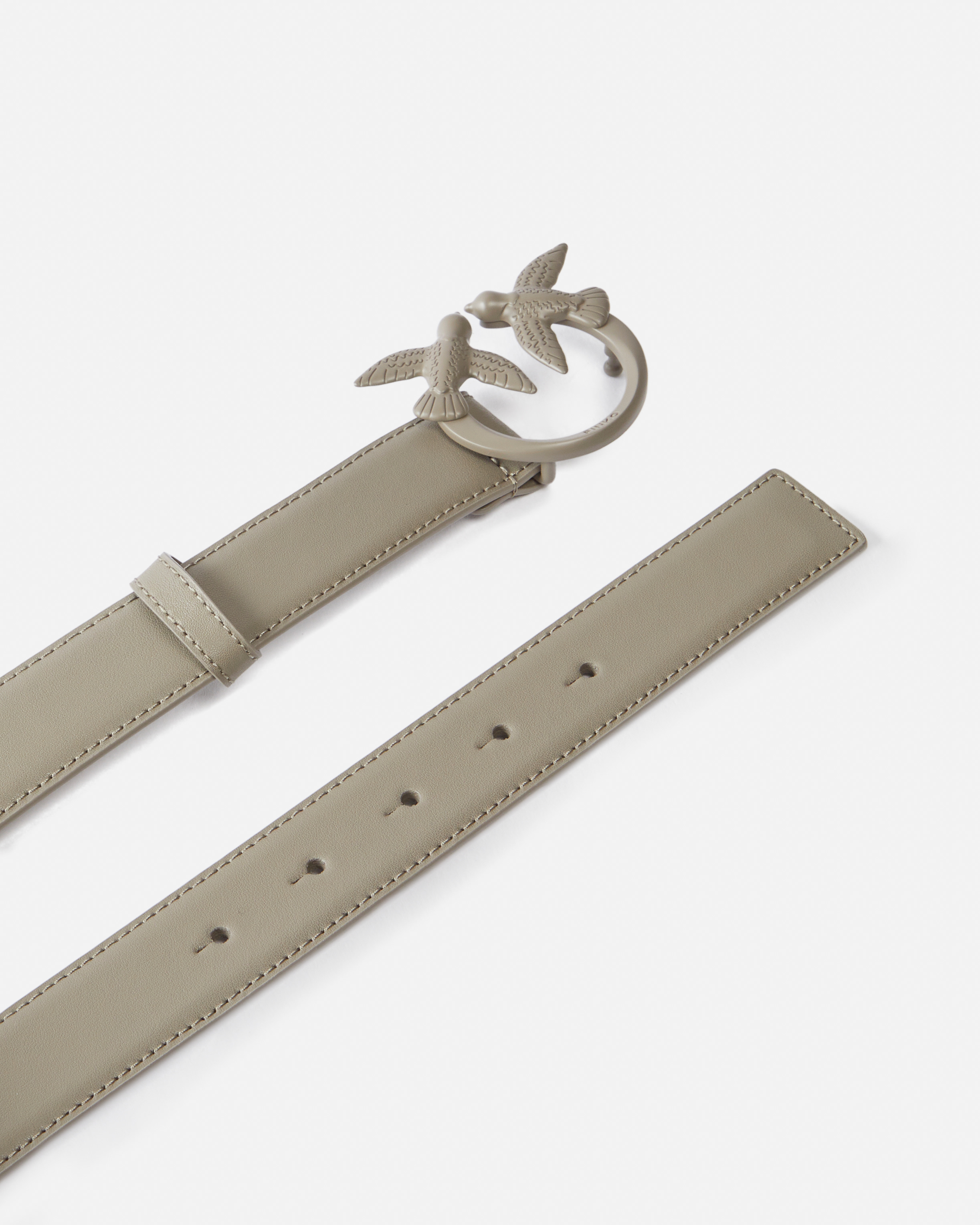 Ceinture avec boucle colorée de 3 cm PINKO Beige