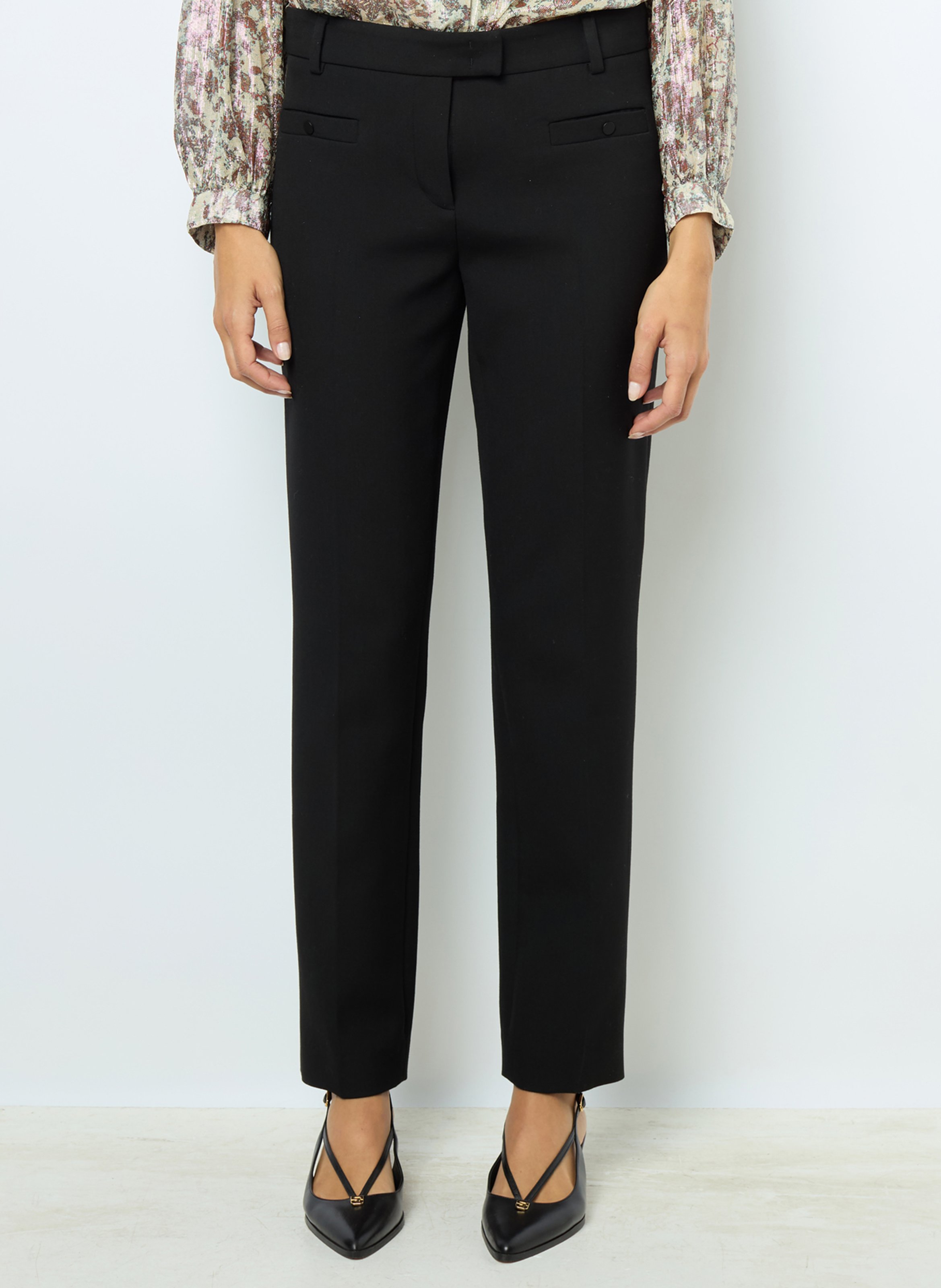 Pantalon slim Noir