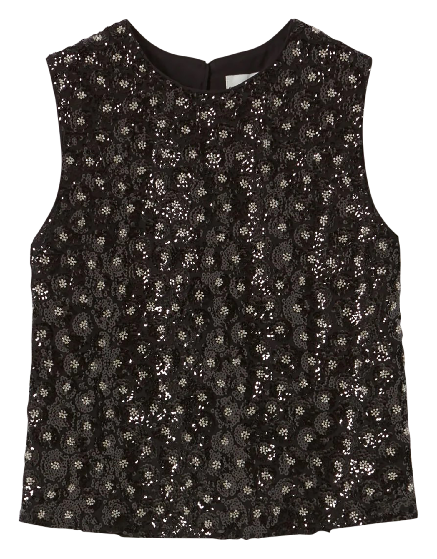 Top droit à sequins CLAUDIE PIERLOT Noir