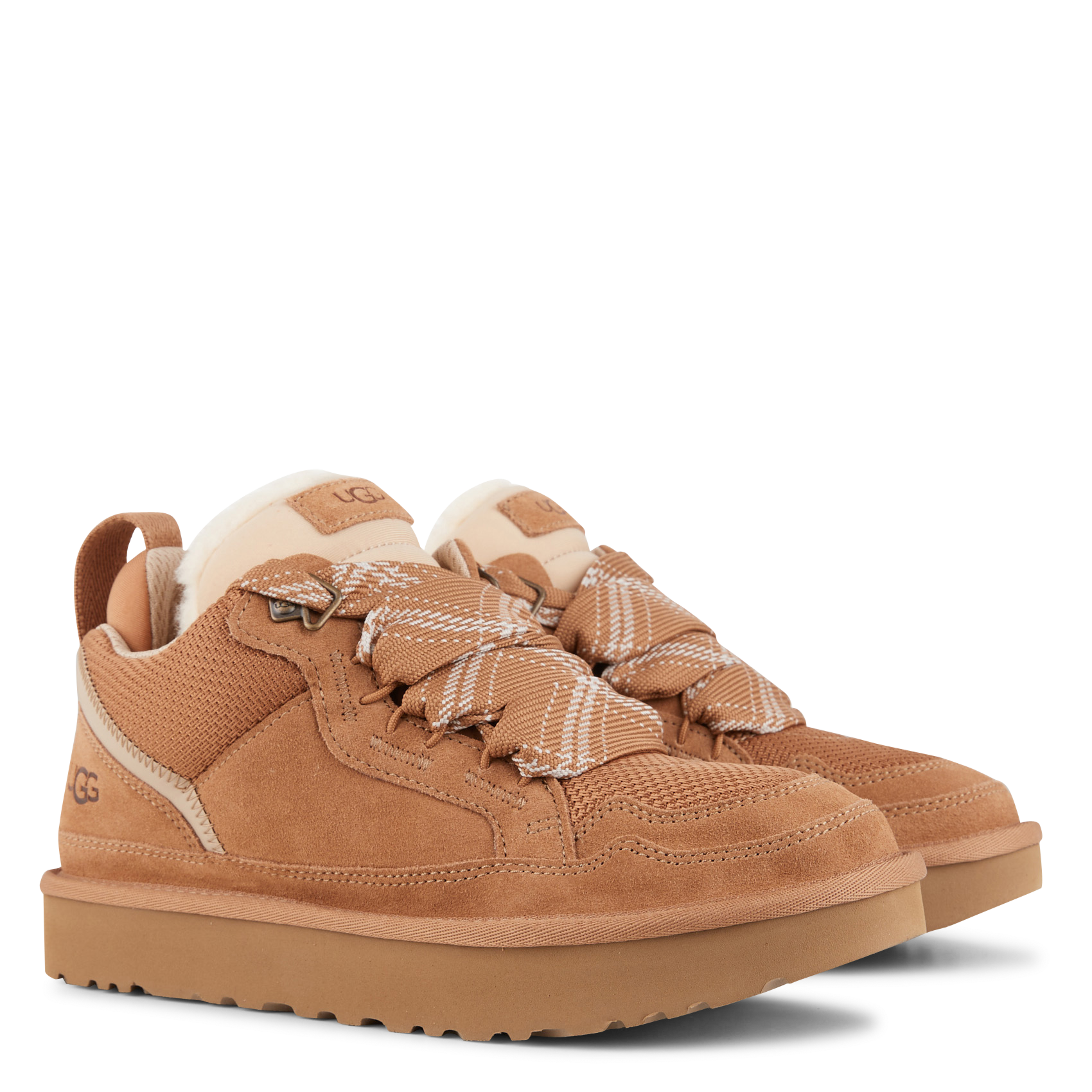 Baskets basses en cuir UGG Marron