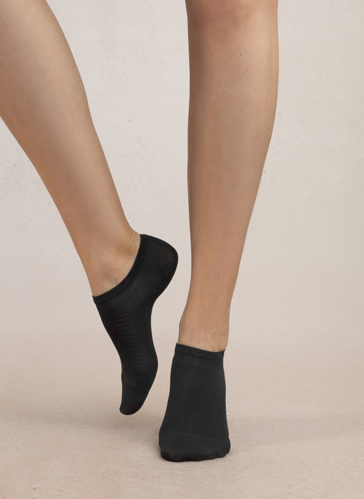 Socquettes en fil d'écosse Noir