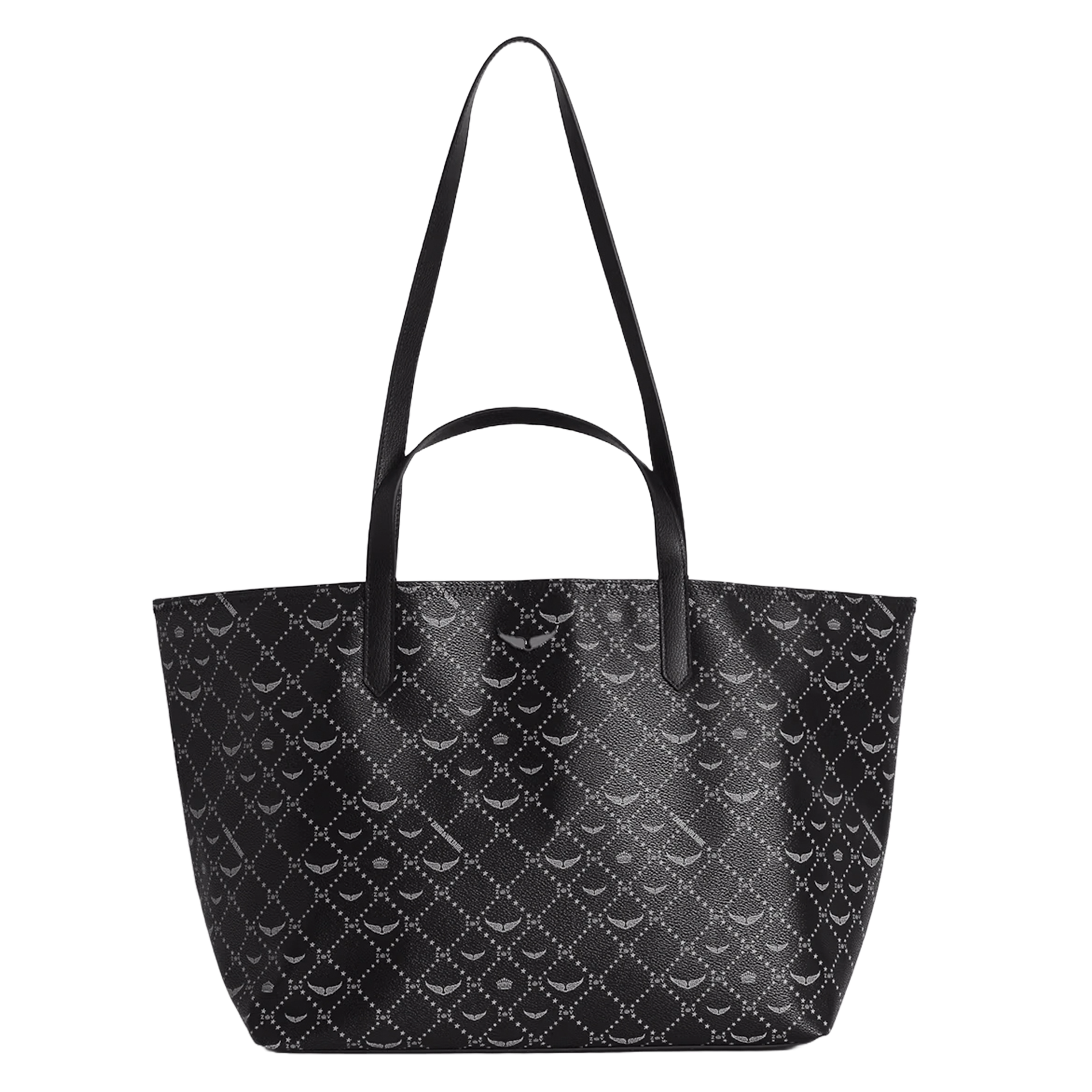 Shopper tas met print ZADIG&VOLTAIRE Zwart