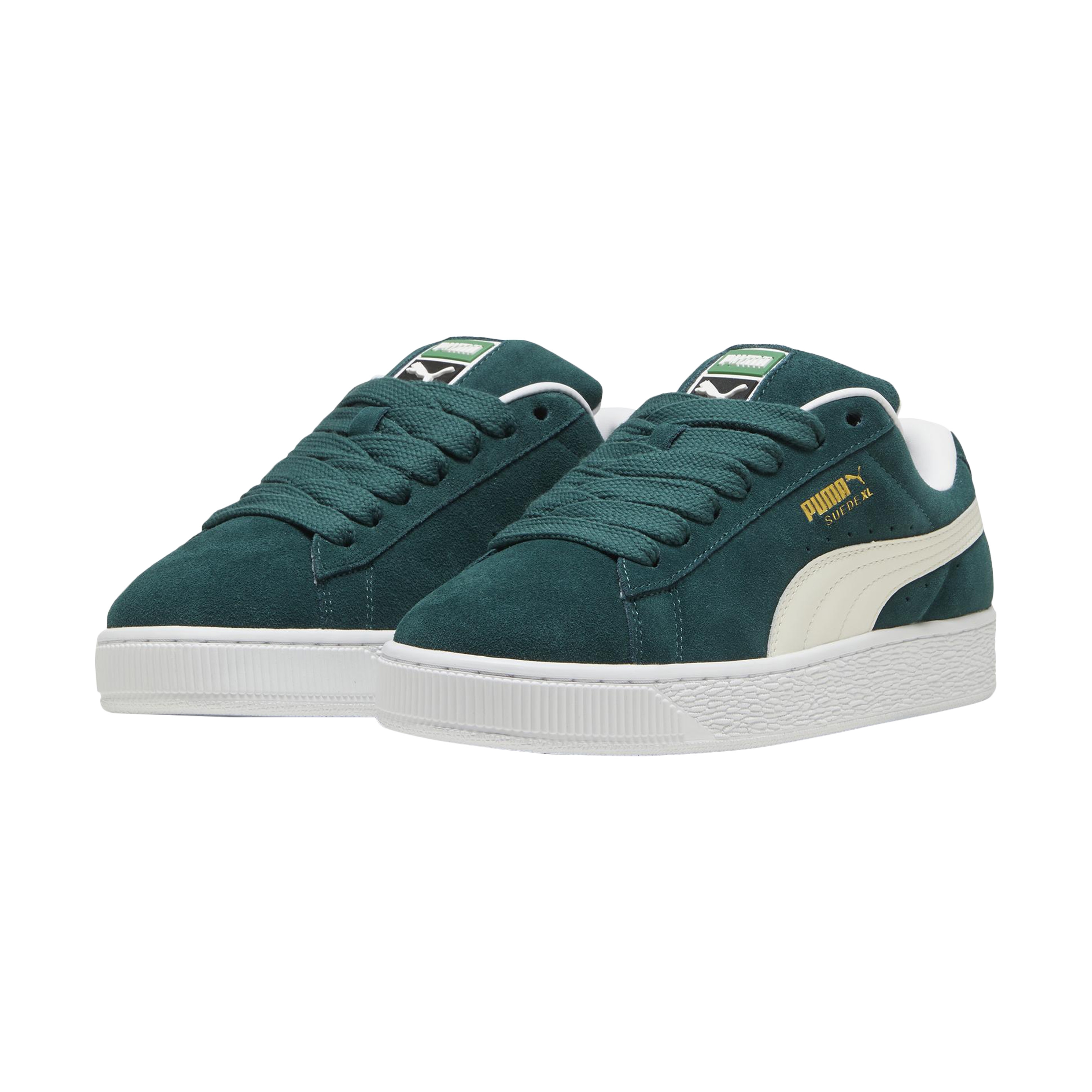 XL suede leather basket PUMA Green