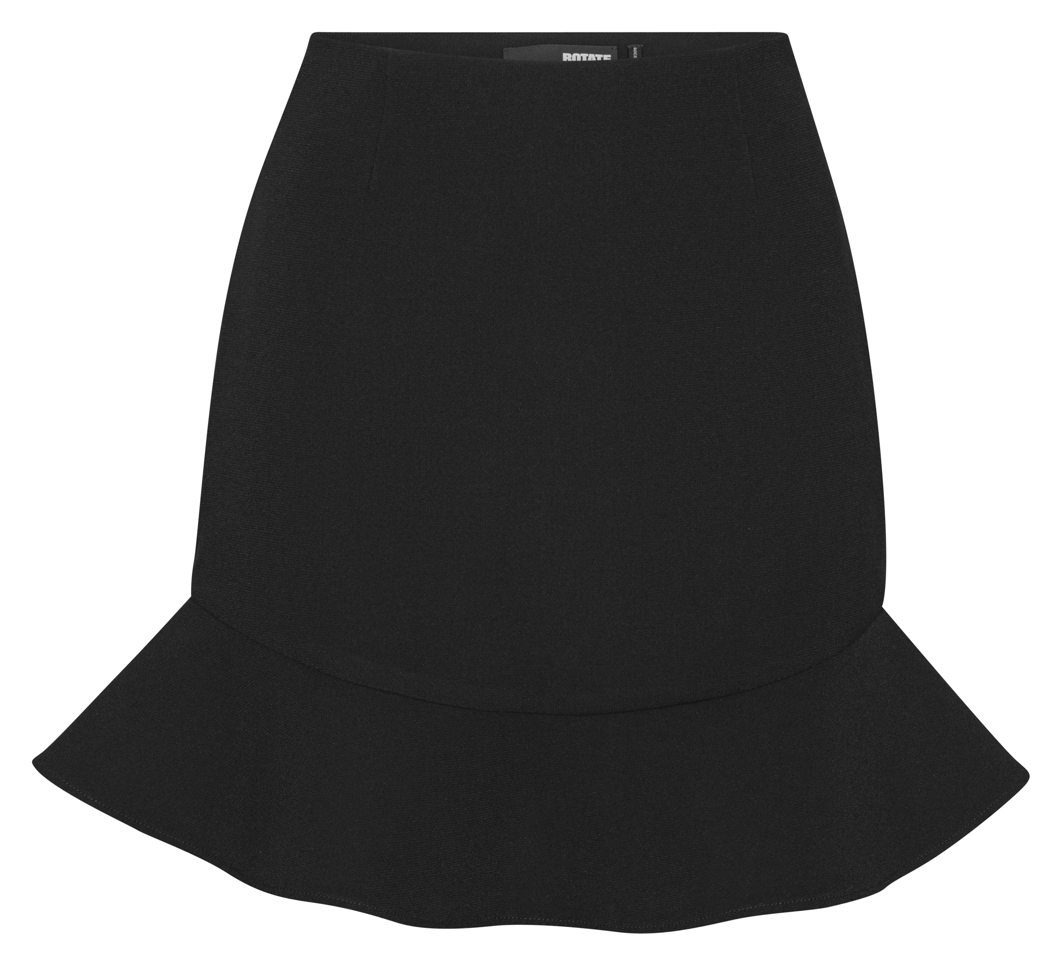 Flared skirt with flounce ROTATE Black