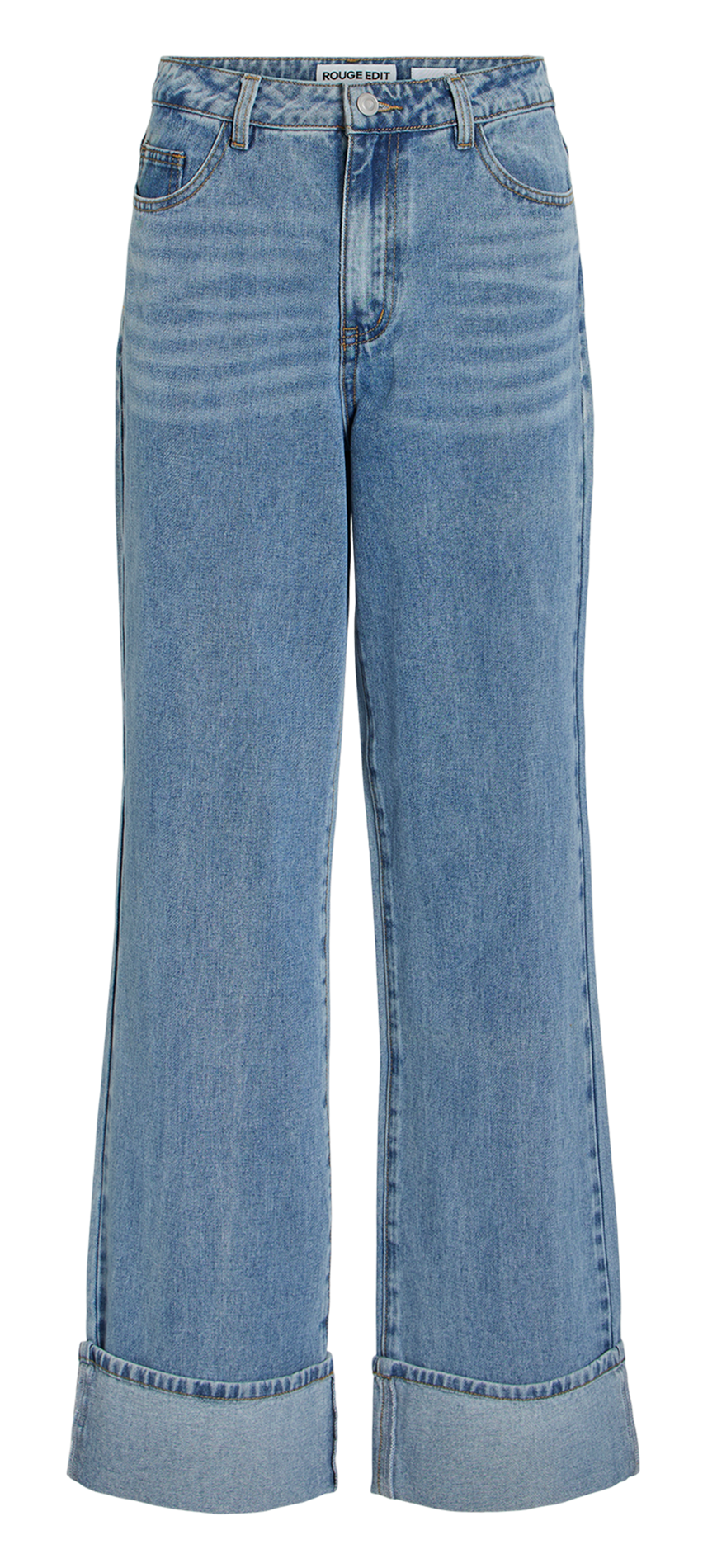 Straight cotton-blend shorts ROUGE EDIT Blue