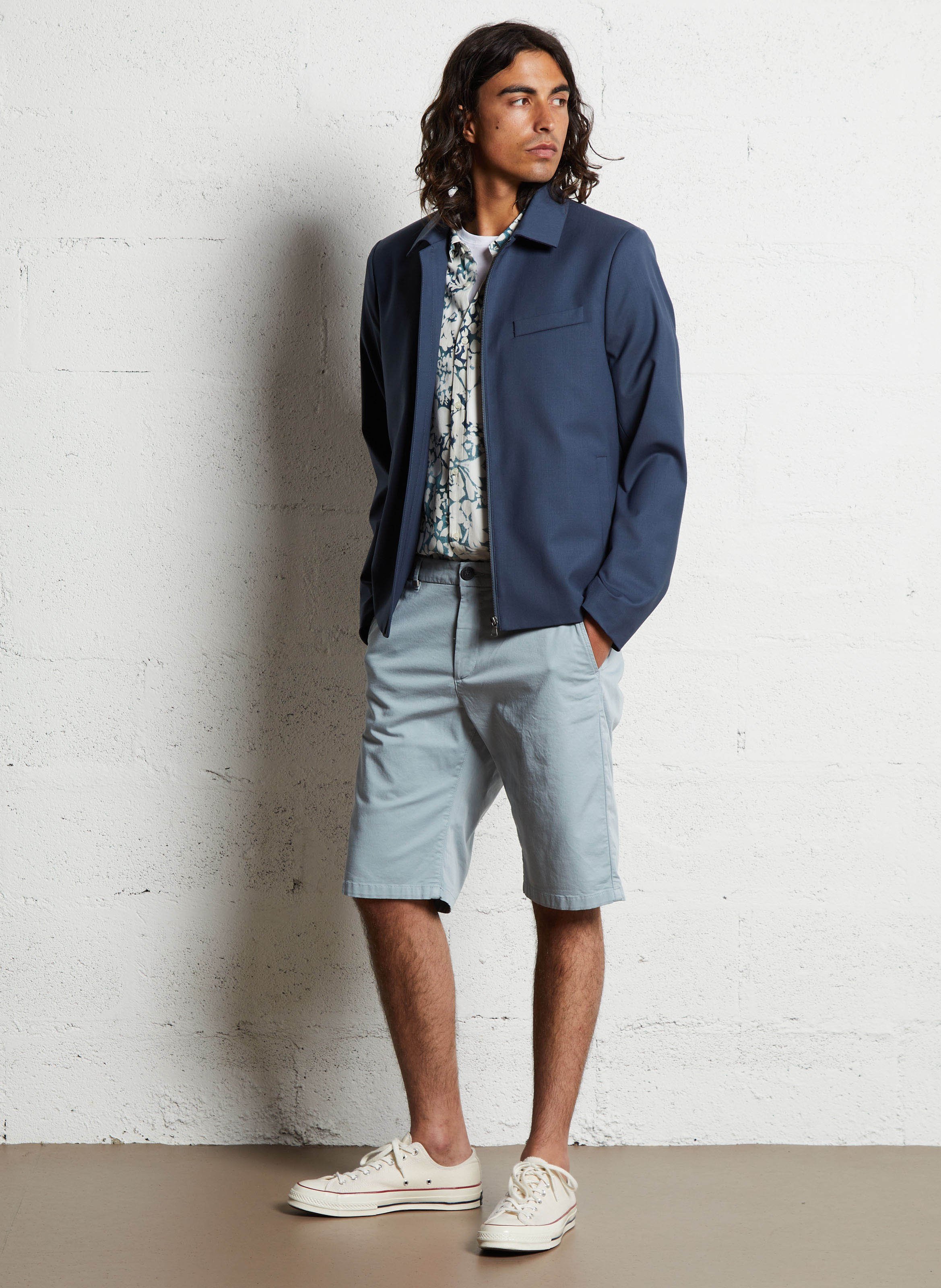 Jacke mit Hemdkragen IKKS Blau