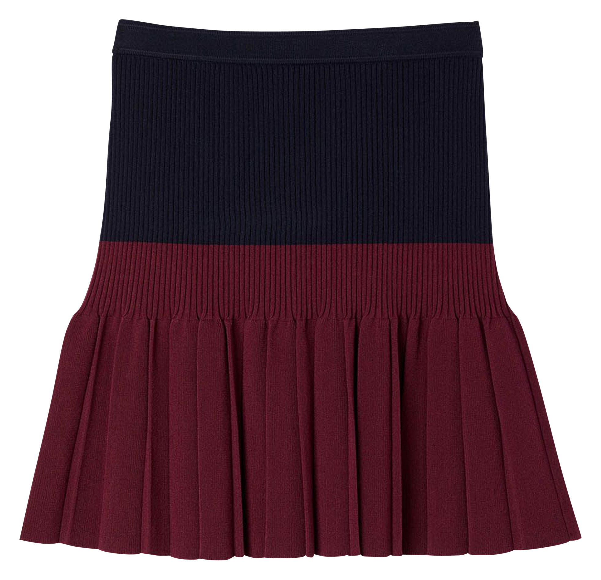 Jupe courte évasée SANDRO Bleu