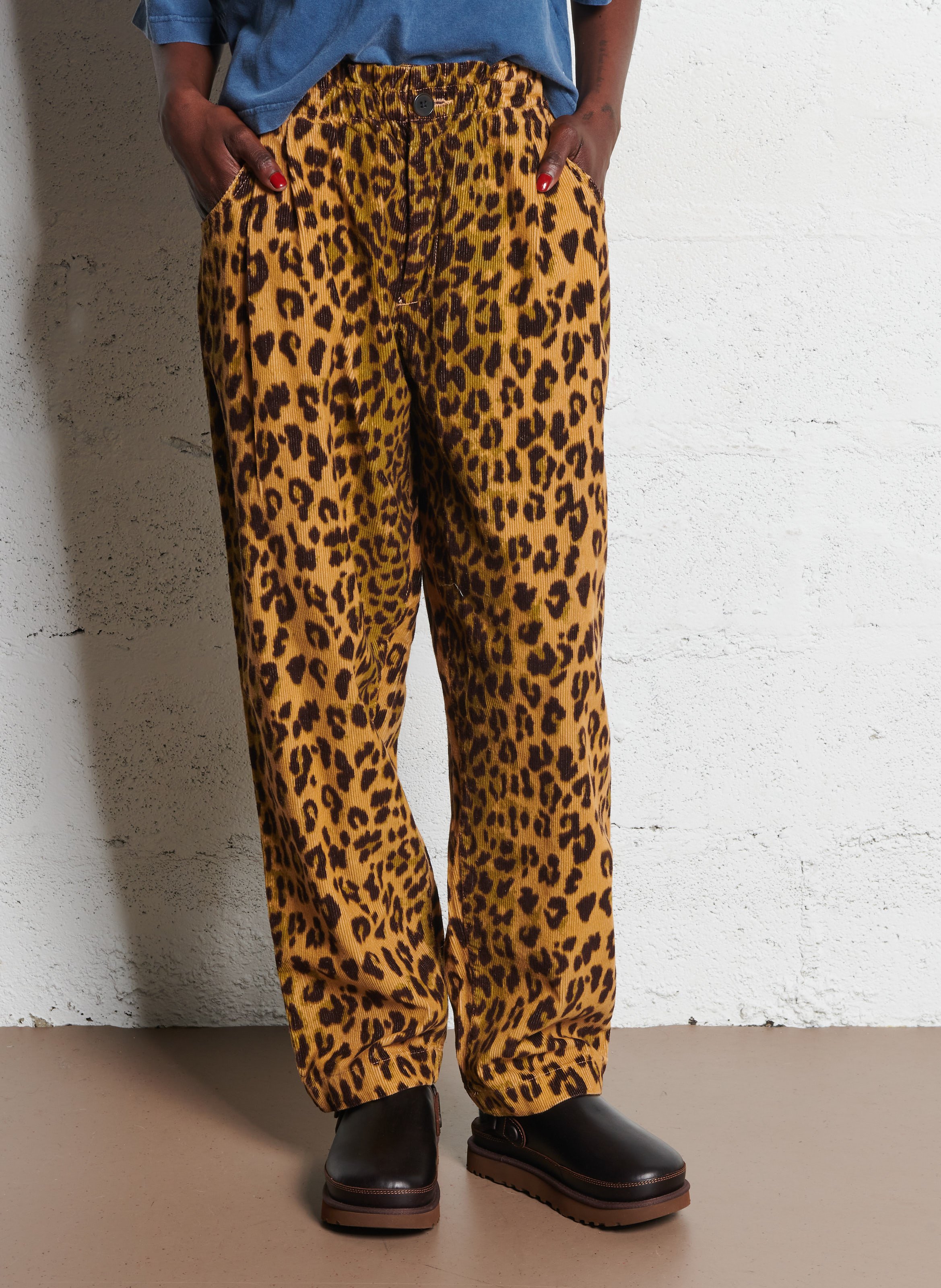 Luipaardfluwelen ribfluwelen broek BELLEROSE Veelkleurig