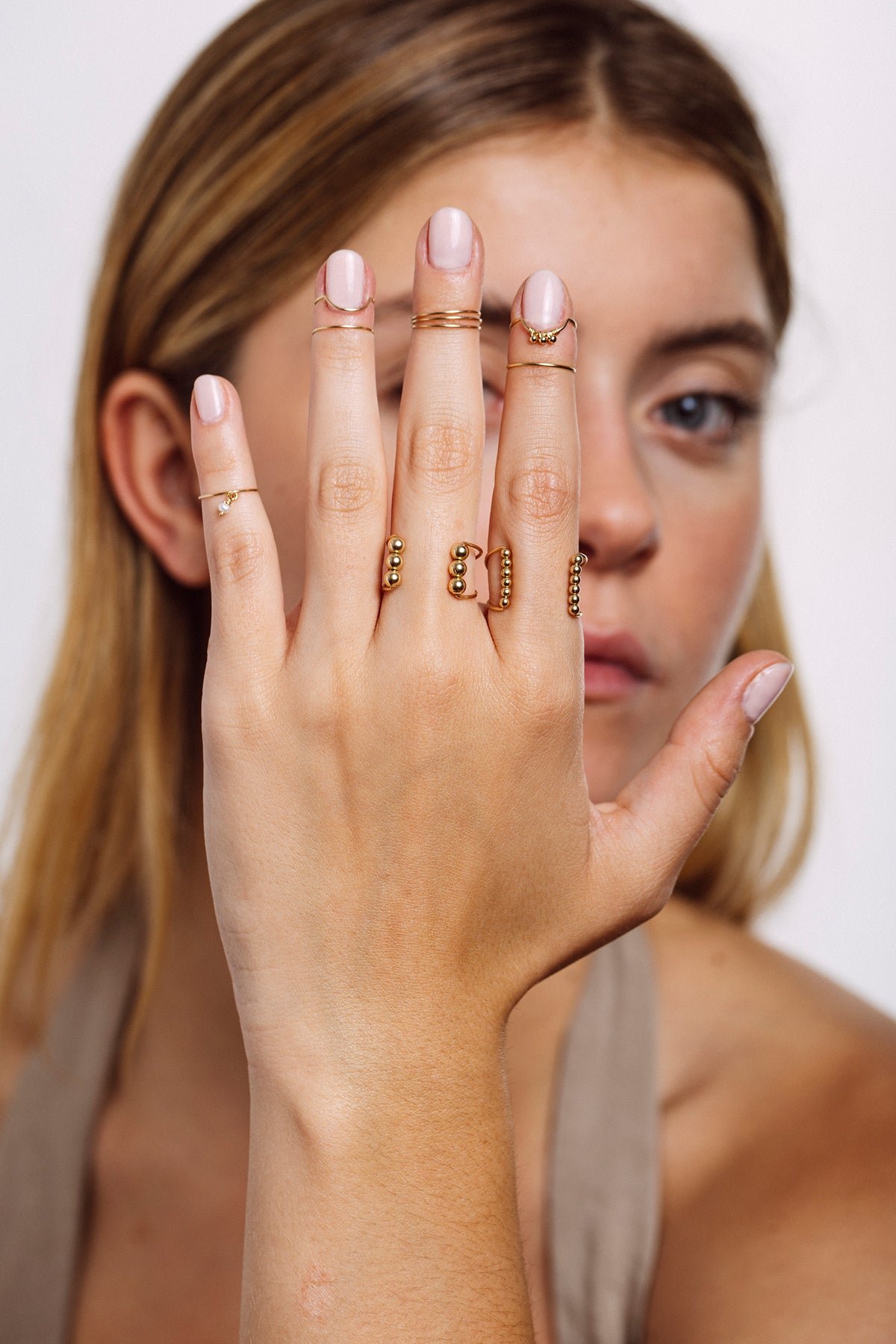 Large sand ring YAY Golden