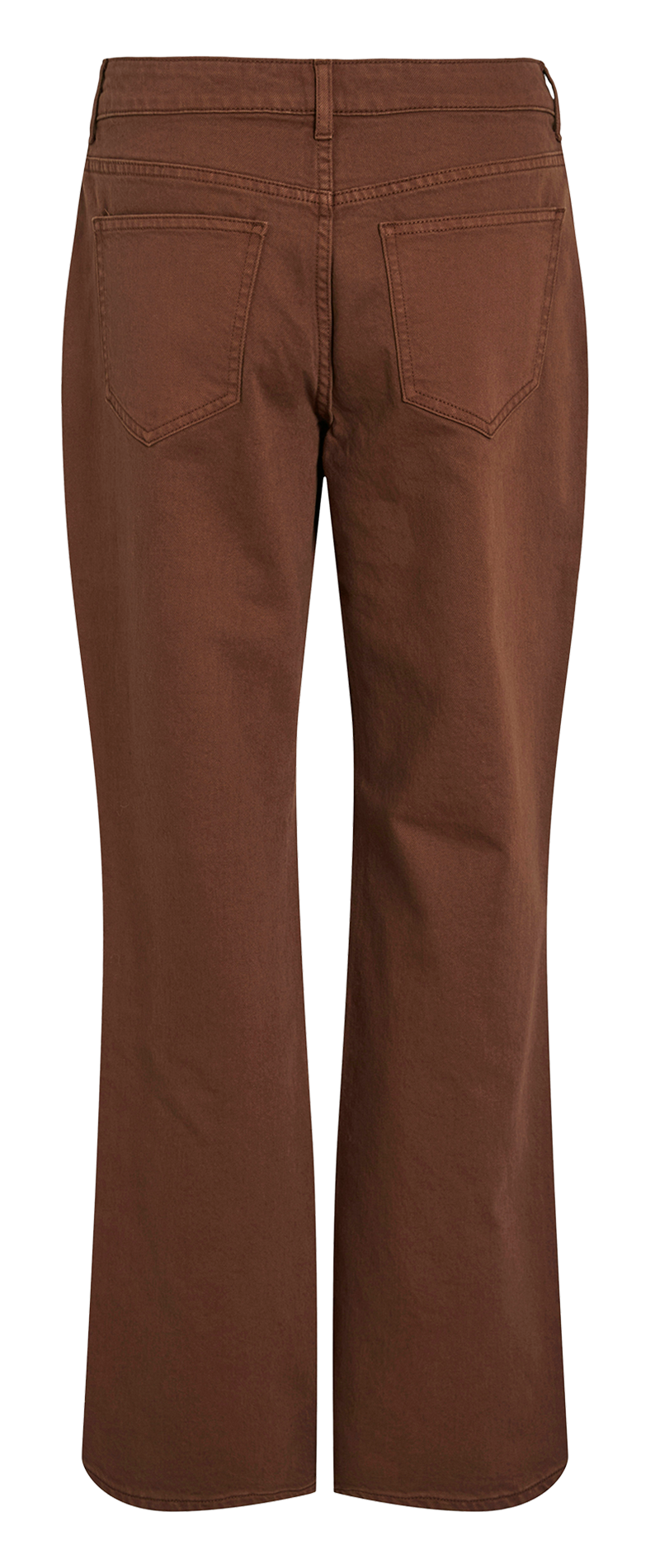 Jean patte d&#039;eph en coton mélangé VILA Marron