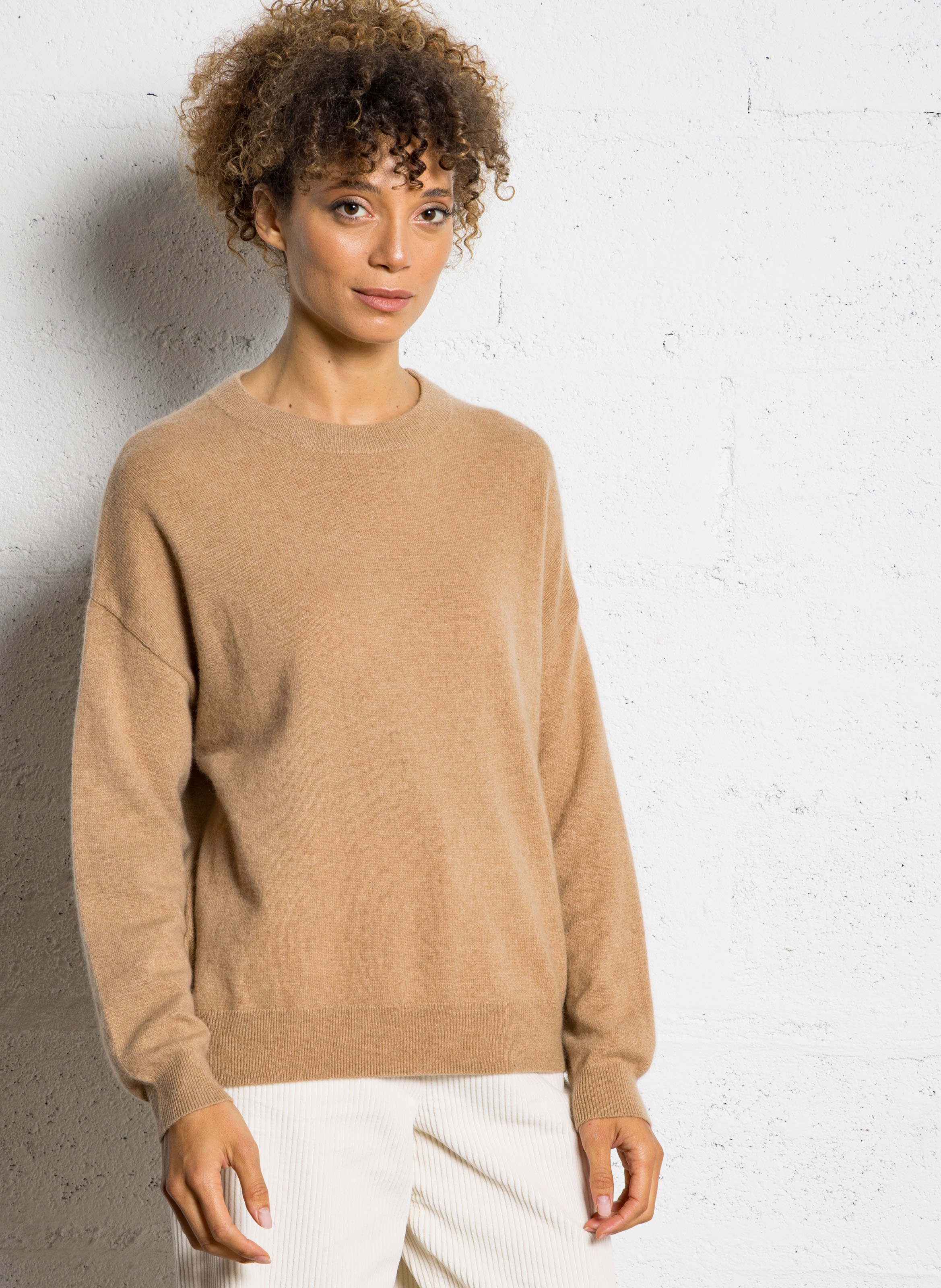 Pull ample col rond en cachemire SUD EXPRESS