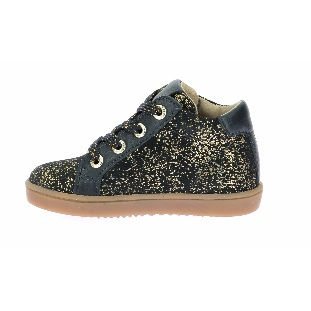 Low leather trainers KICKERS Blue