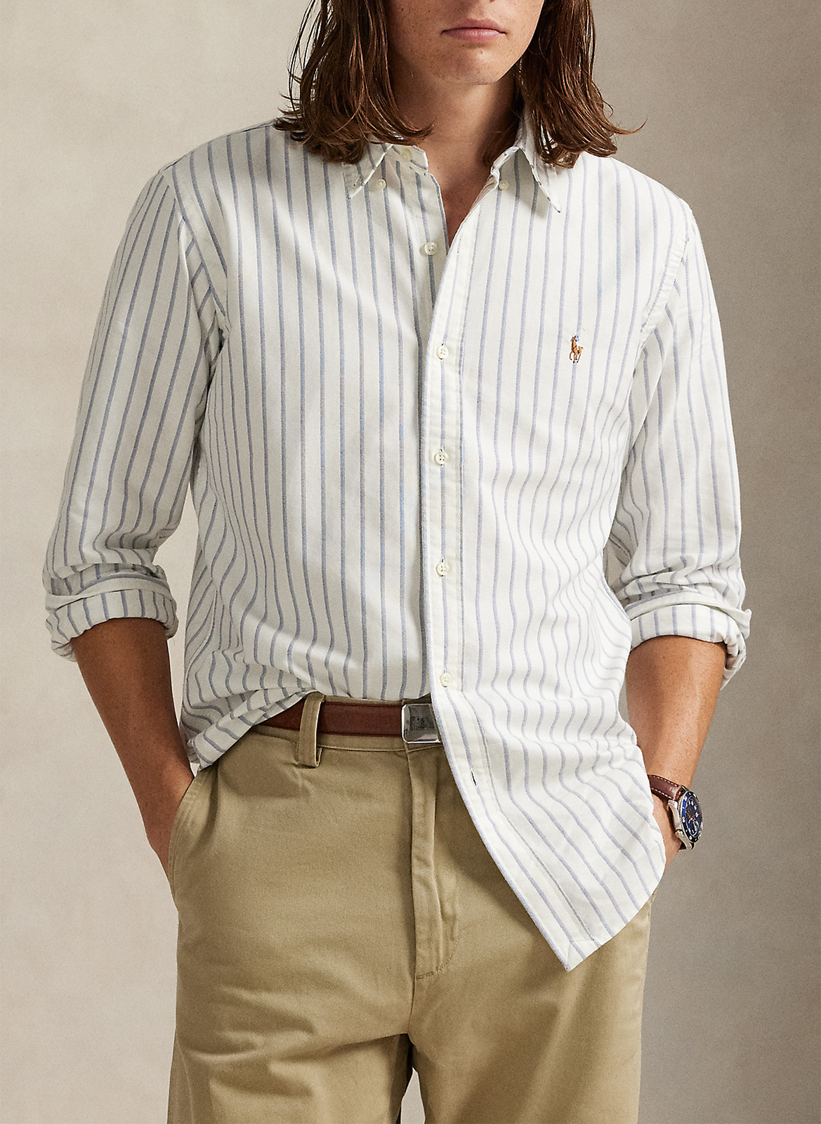 Colonel - Einfarbiges Hemd POLO RALPH LAUREN Weiss