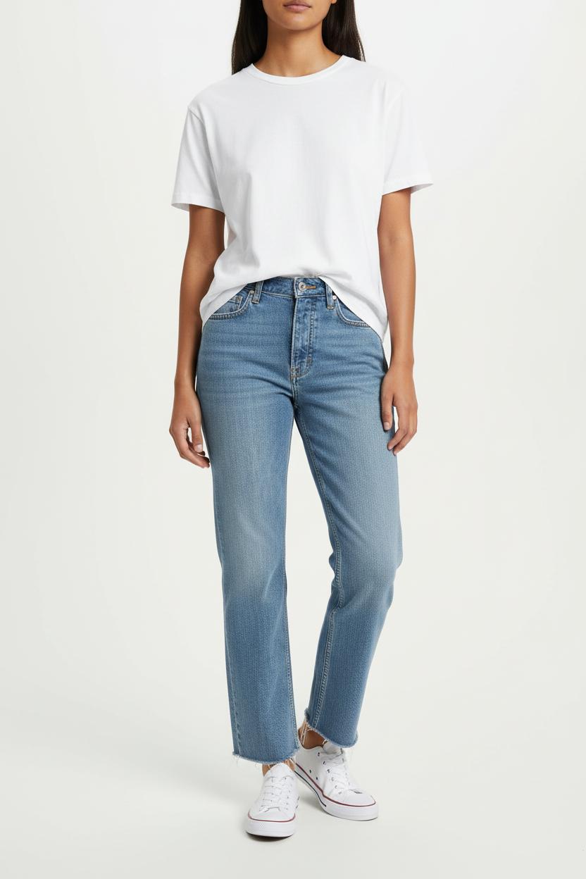 Cropped slim jeans with studs IRO - Seconde Main Blue