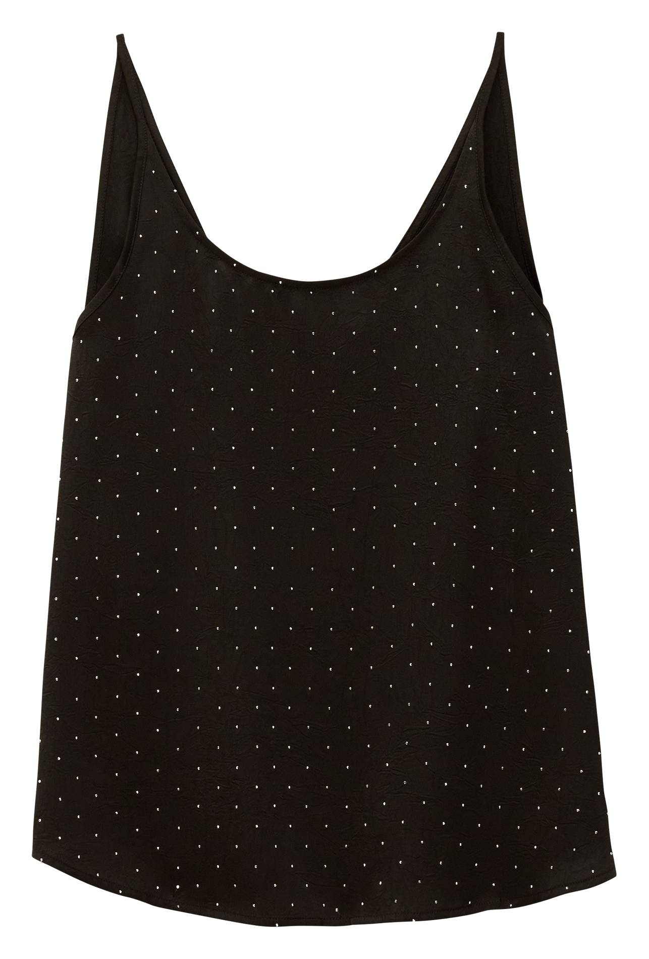Recht topje met studs BA&SH Zwart