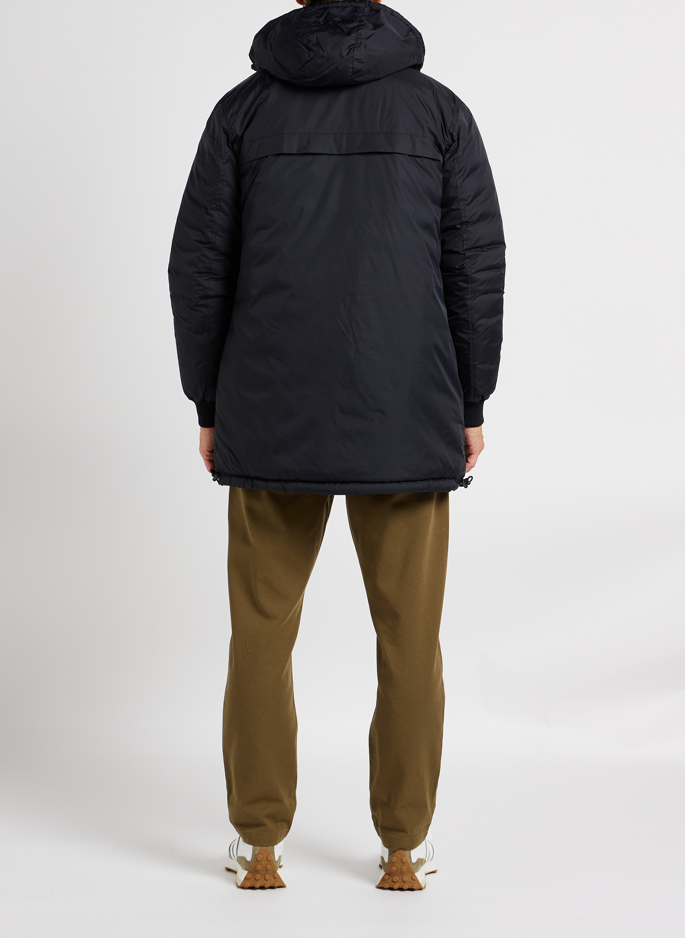 Reversible hooded down jacket SCHOTT Black