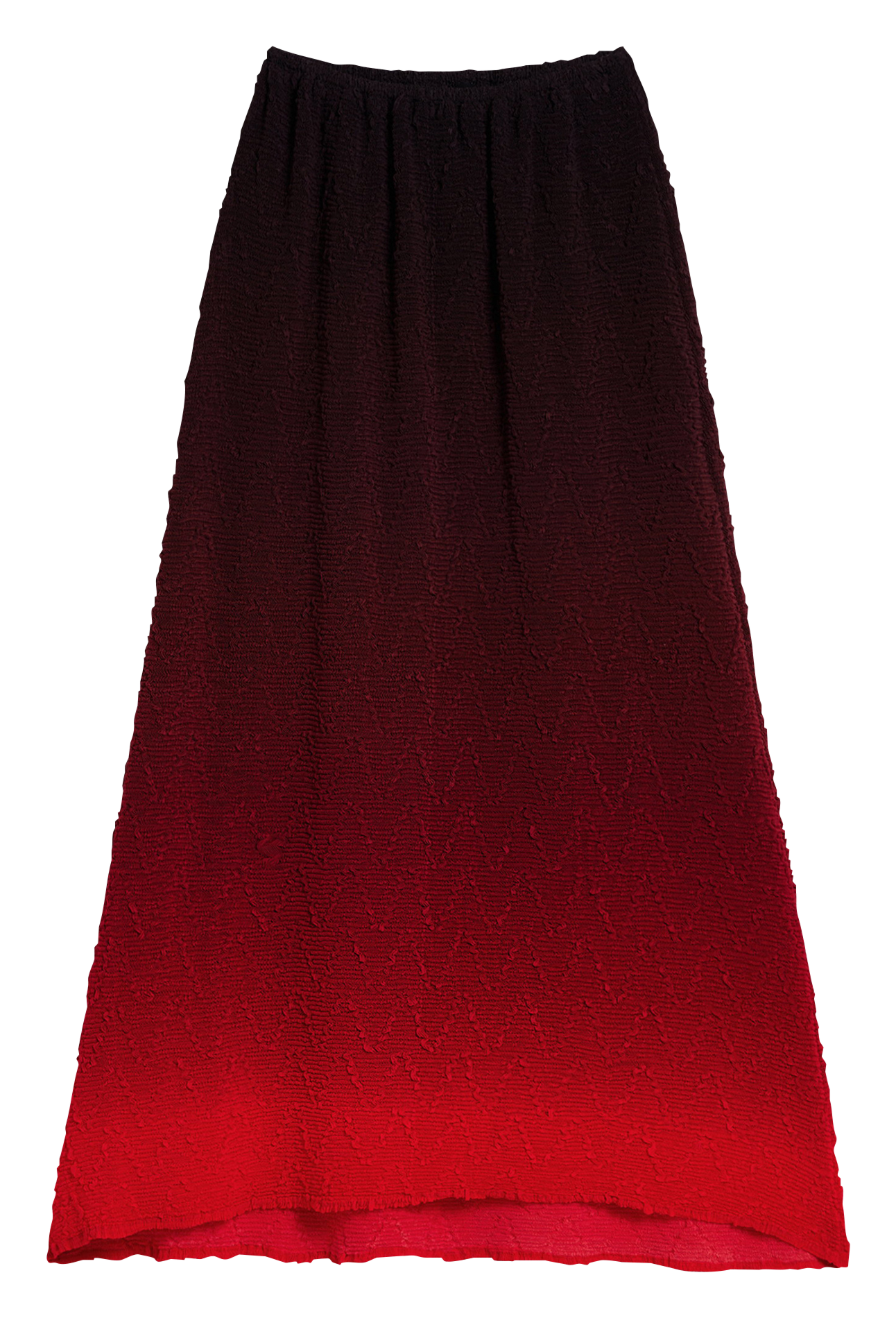 <Rock mit ausgestelltem Schnitt aus strukturiertem Stoff</p> DESIGUAL Rot