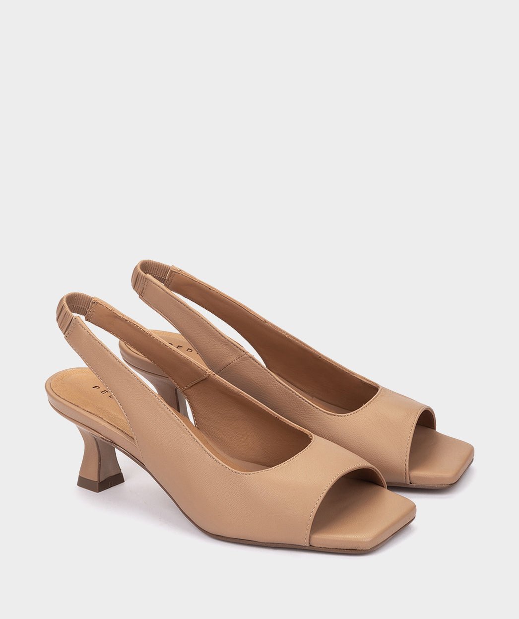 Low heel leather sandals. PEDRO MIRALLES Brown