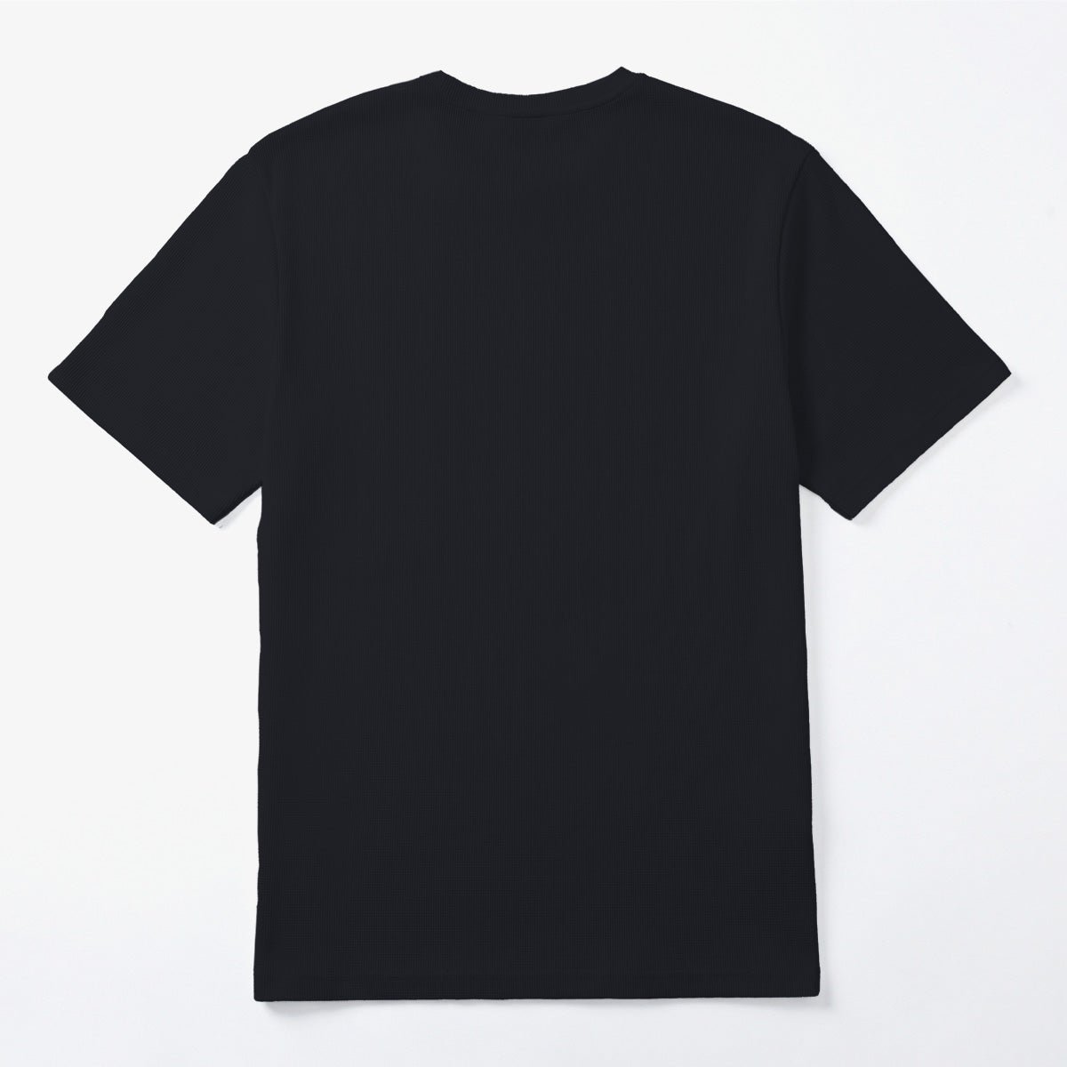 Round neck t-shirt in waffled cotton SERGE BLANCO Blue