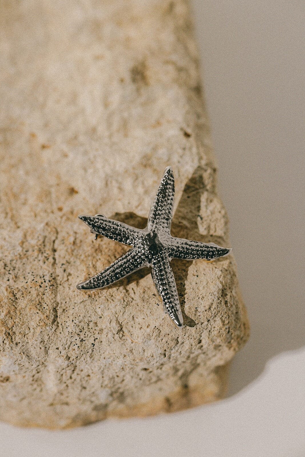 Silver plated star brooch MONSIEUR SIMONE Silver