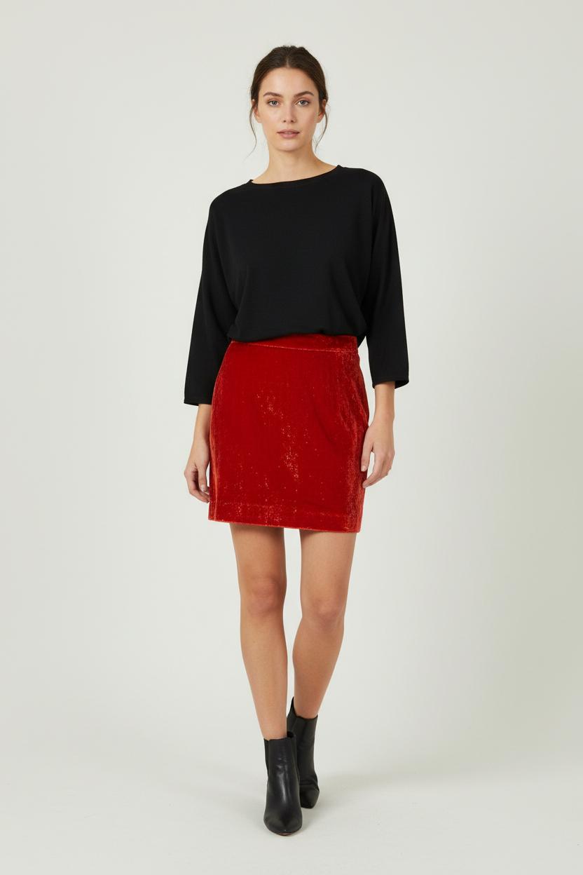 Short & midi skirt MODETROTTER - Seconde Main Red