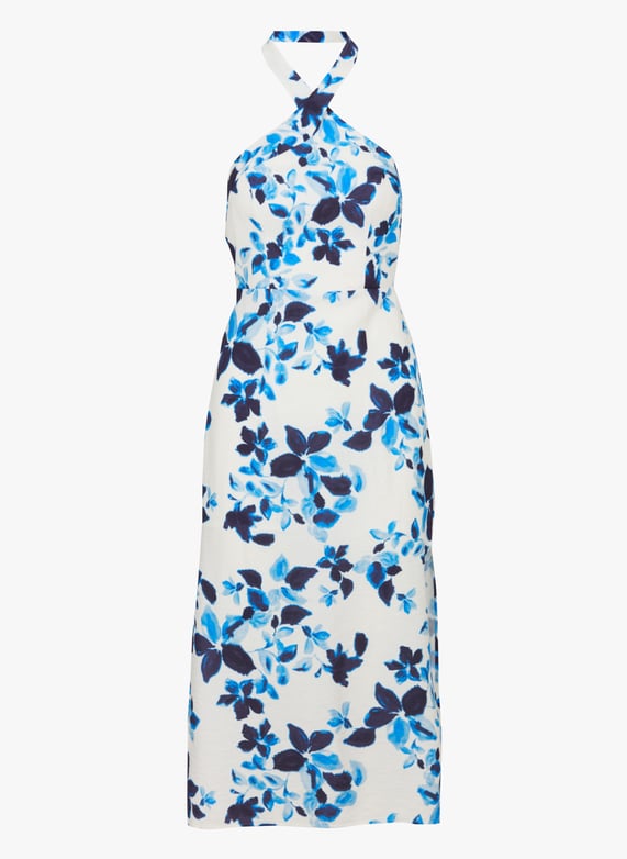 Floral print open back midi dress Blue Kookai - Women | Place des Tendances Floral print open back midi dress Blue Kookai - Women | Place des Tendances