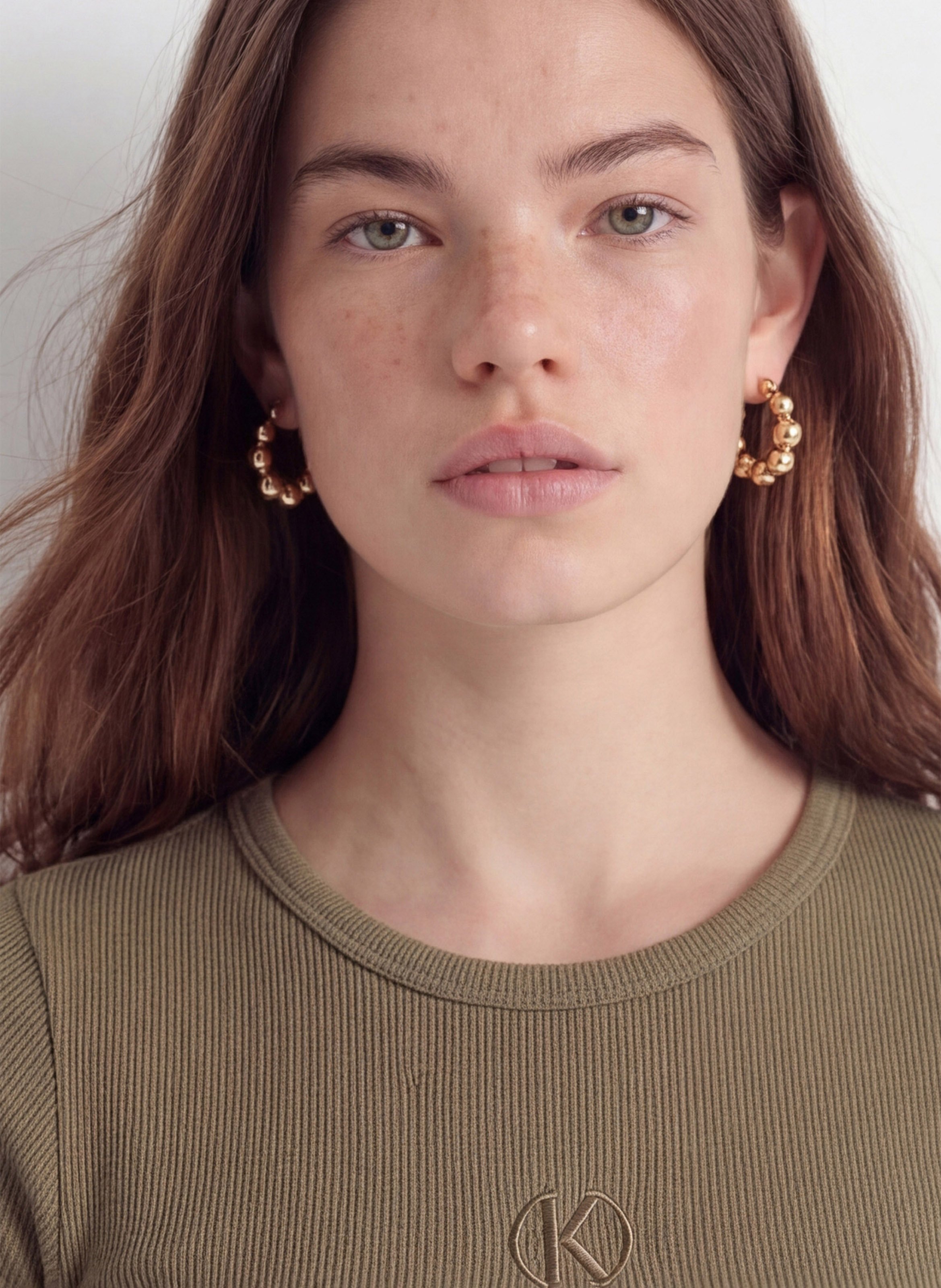 Tee-shirt moulant côtelé KOOKAI Vert