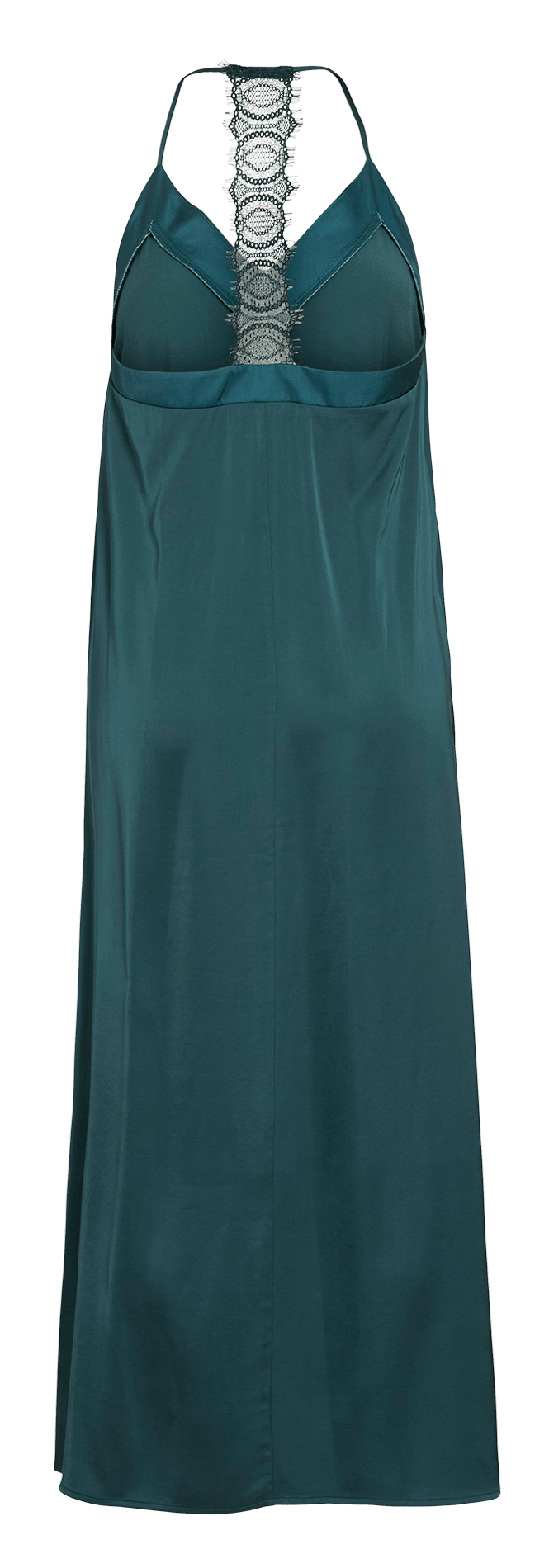 Robe longue col V unie VILA Bleu