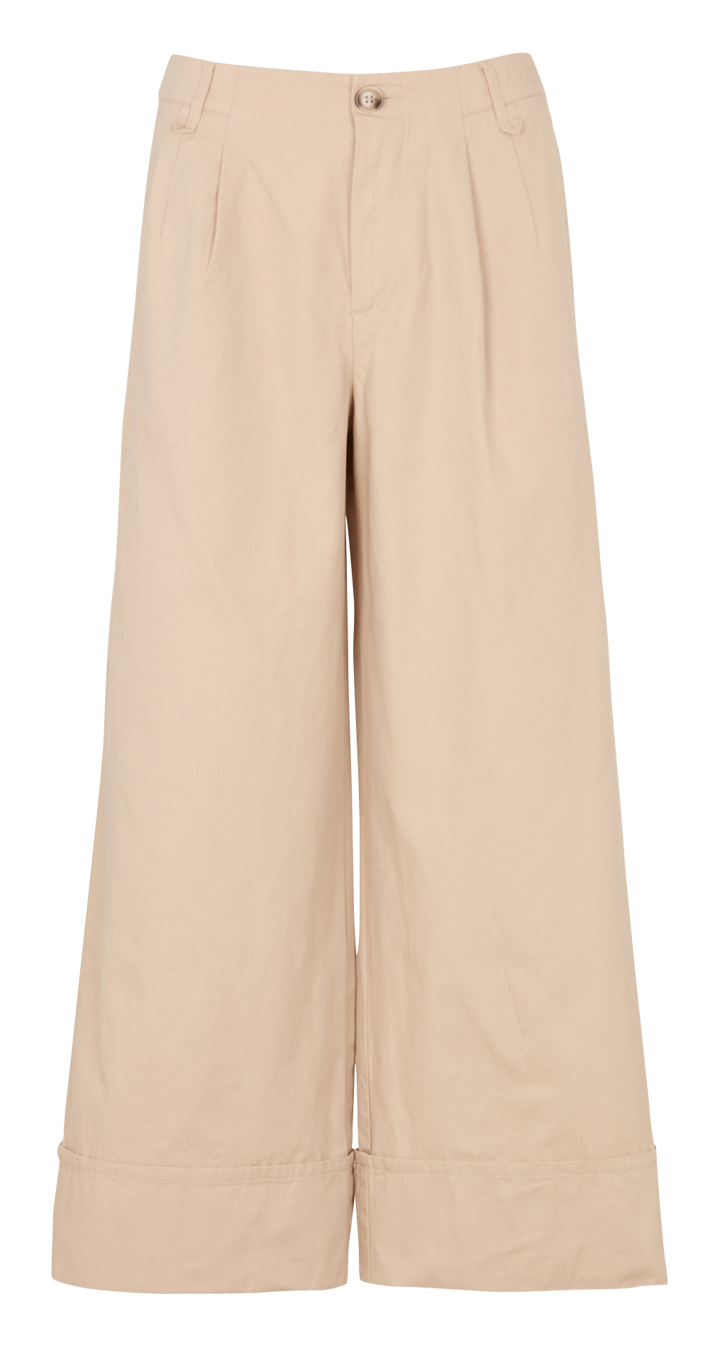 Pantalon large en coton MAISON 123 Beige