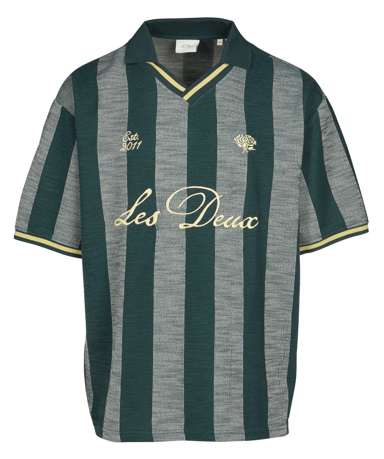 T-shirt oversize à rayures LES DEUX Vert