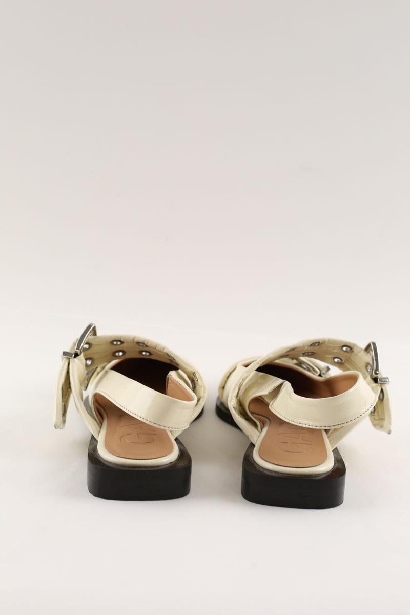 Ballet pumps GANNI - Seconde Main White