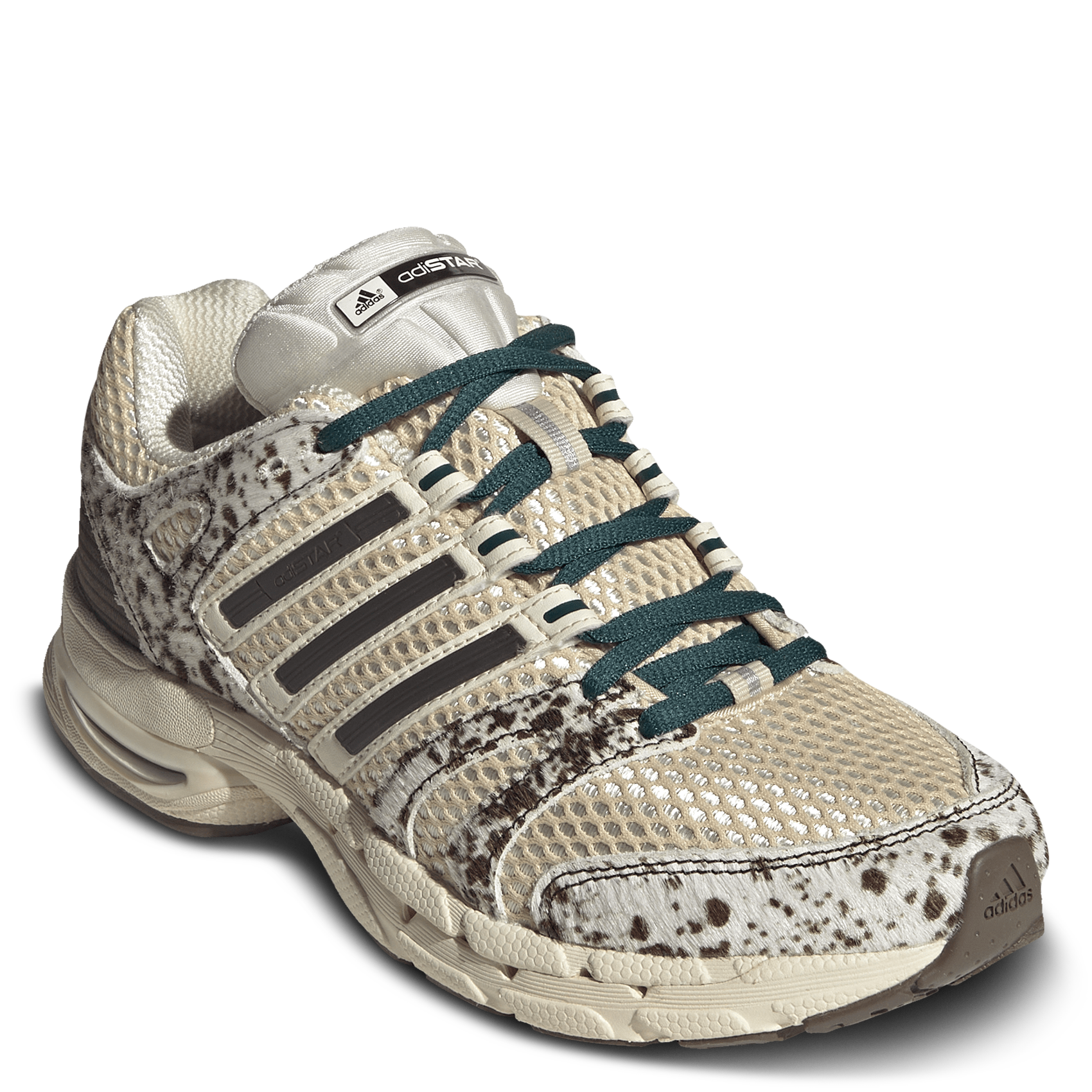 Geweven leren sneakers ADIDAS Wit