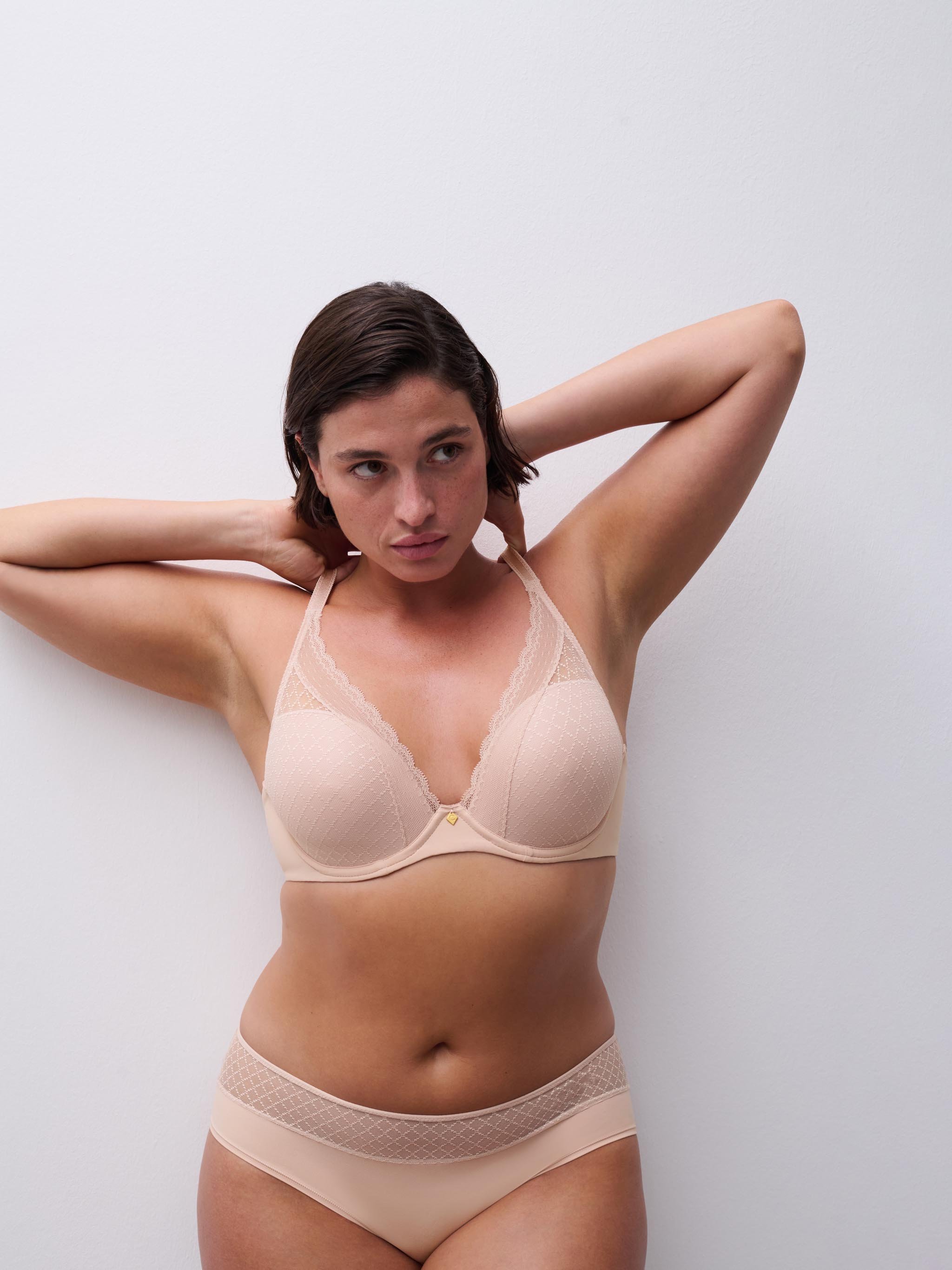 Plunge cup bra CHANTELLE Pink