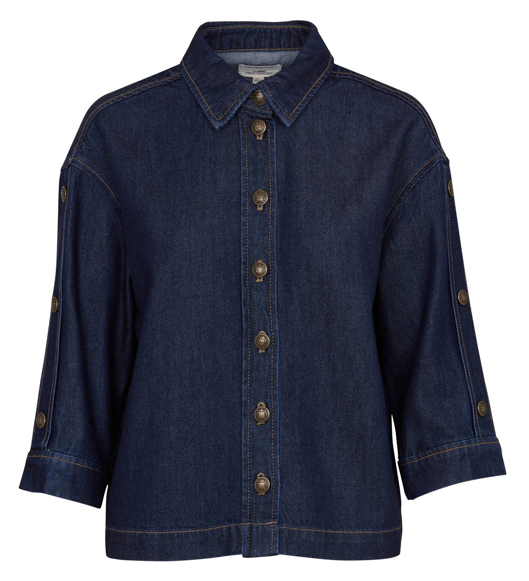Chemisier en denim à manches 3/4 MAISON 123 Bleu