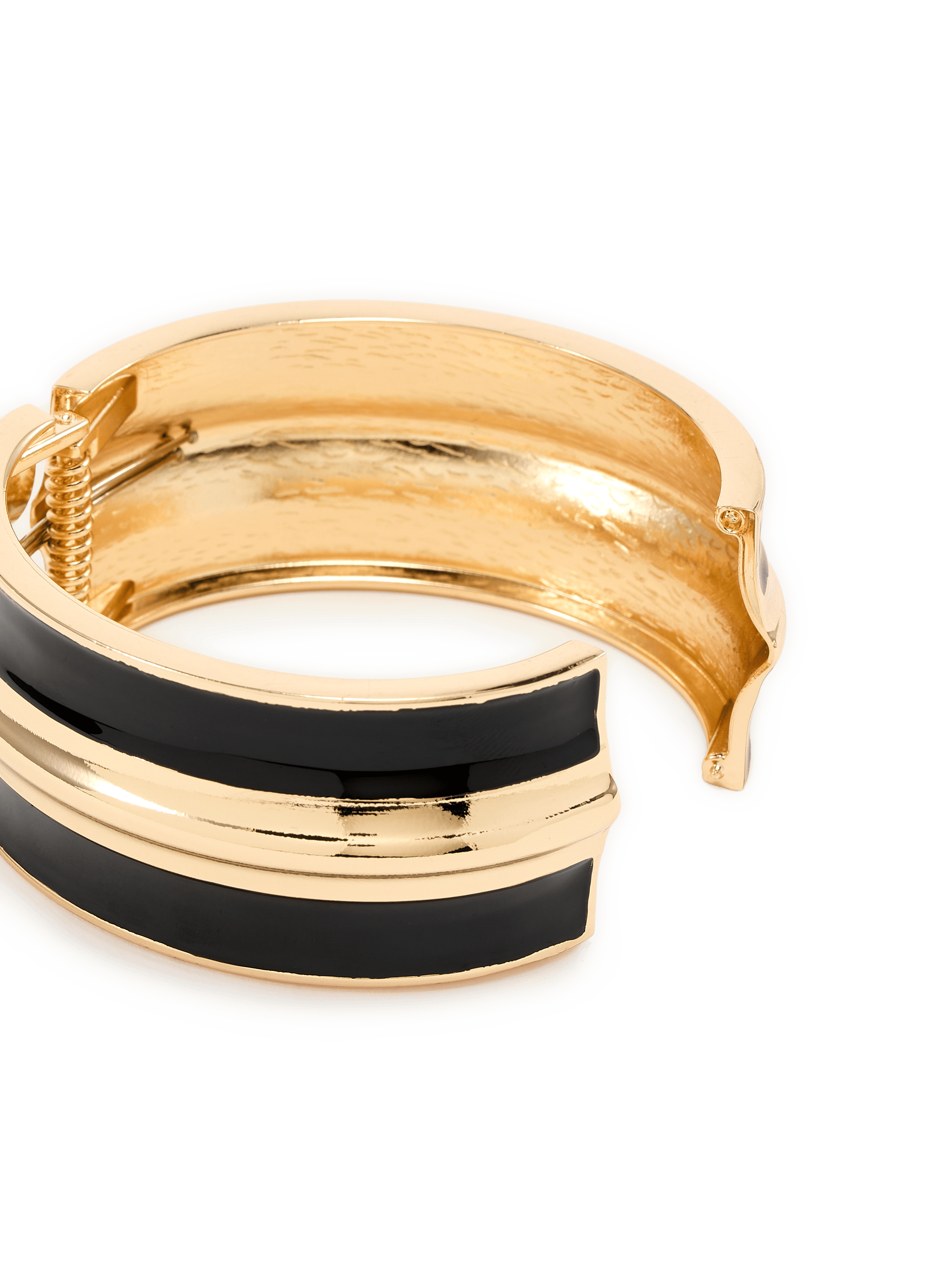 Enamel Steel Bracelet AU PRINTEMPS PARIS Black