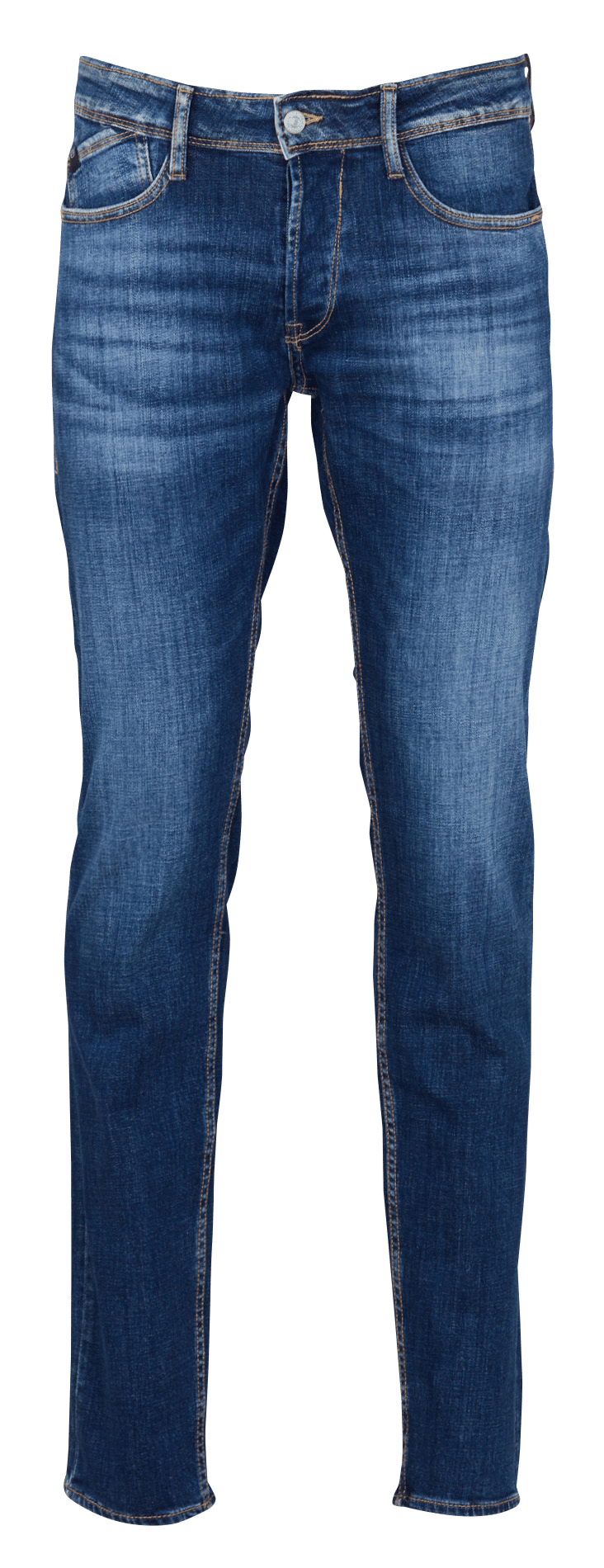 Aansluitende jeans van gemengd katoen LE TEMPS DES CERISES Blauw