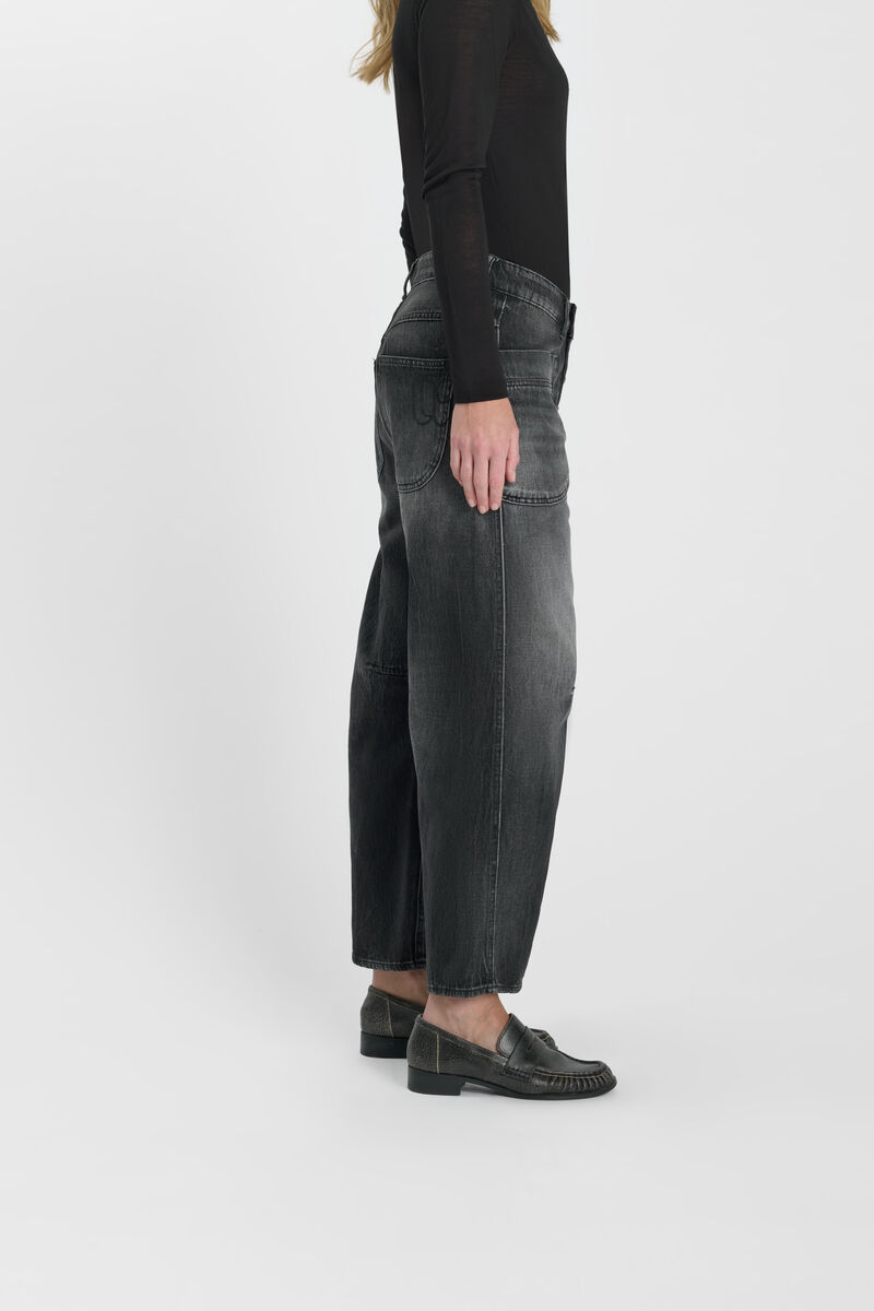 Jeans loose, large balloon , longueur 34 LE TEMPS DES CERISES Noir