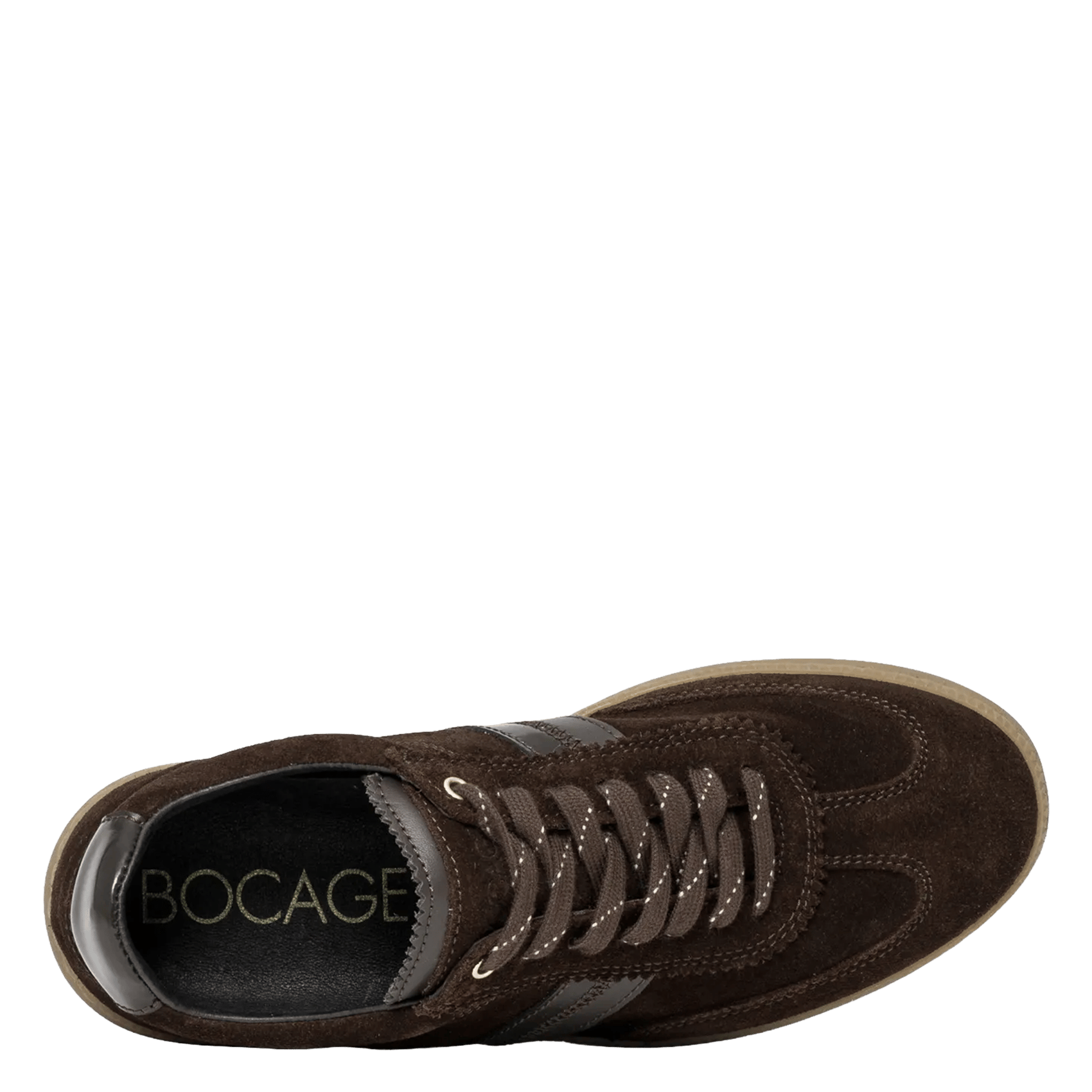 Low-top suede sneakers BOCAGE Brown