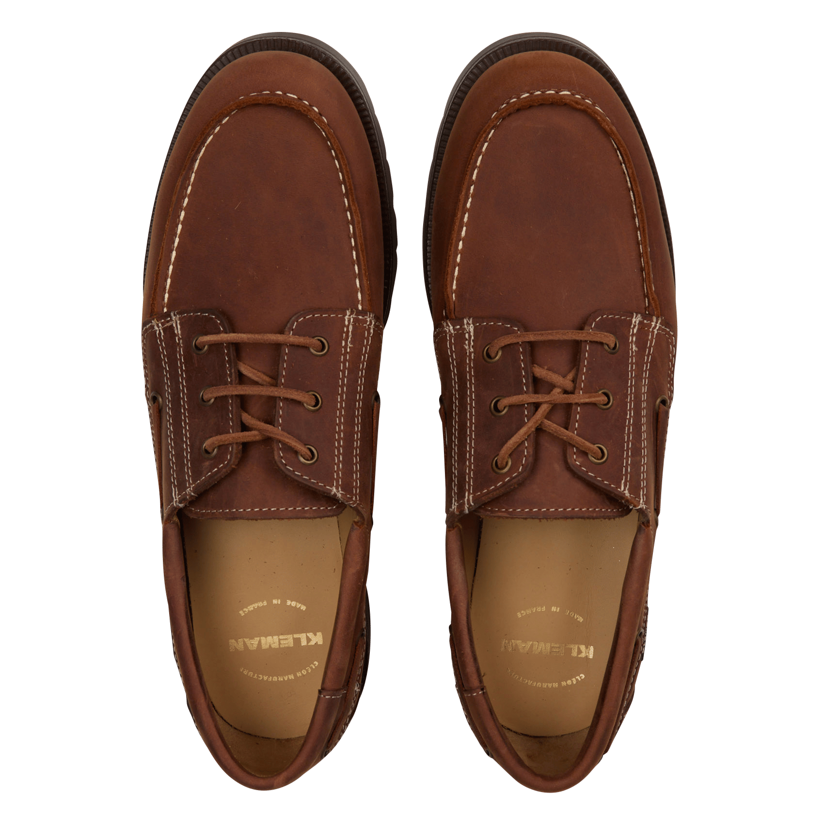 Derbies en cuir KLEMAN Marron