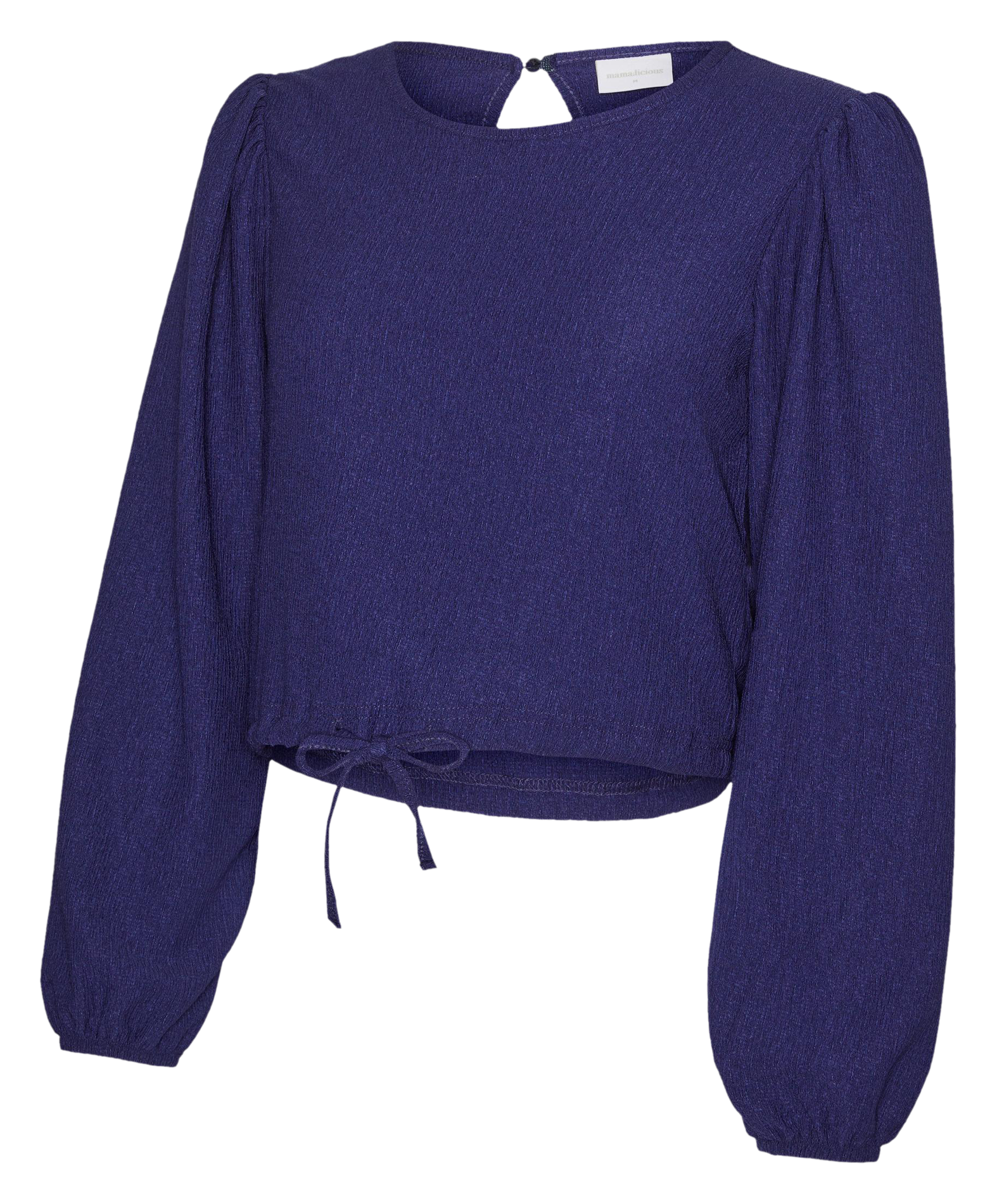 Top court droit col rond  MAMALICIOUS Bleu