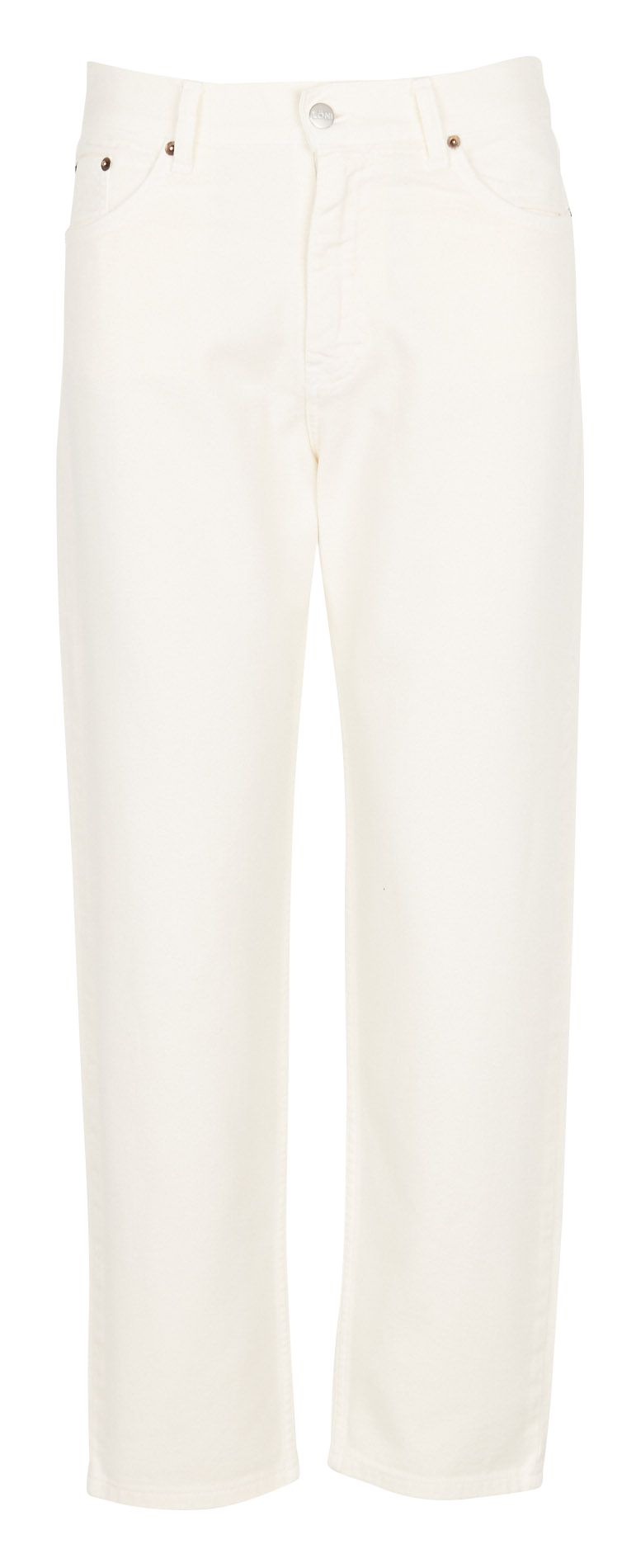 Jean taille haute droit en coton  MARGAUX LONNBERG Blanc