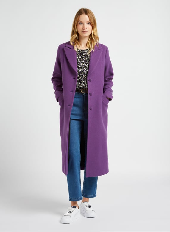 Wool Coat Cappotti Violeta By Mango Manteau Classique Violeta