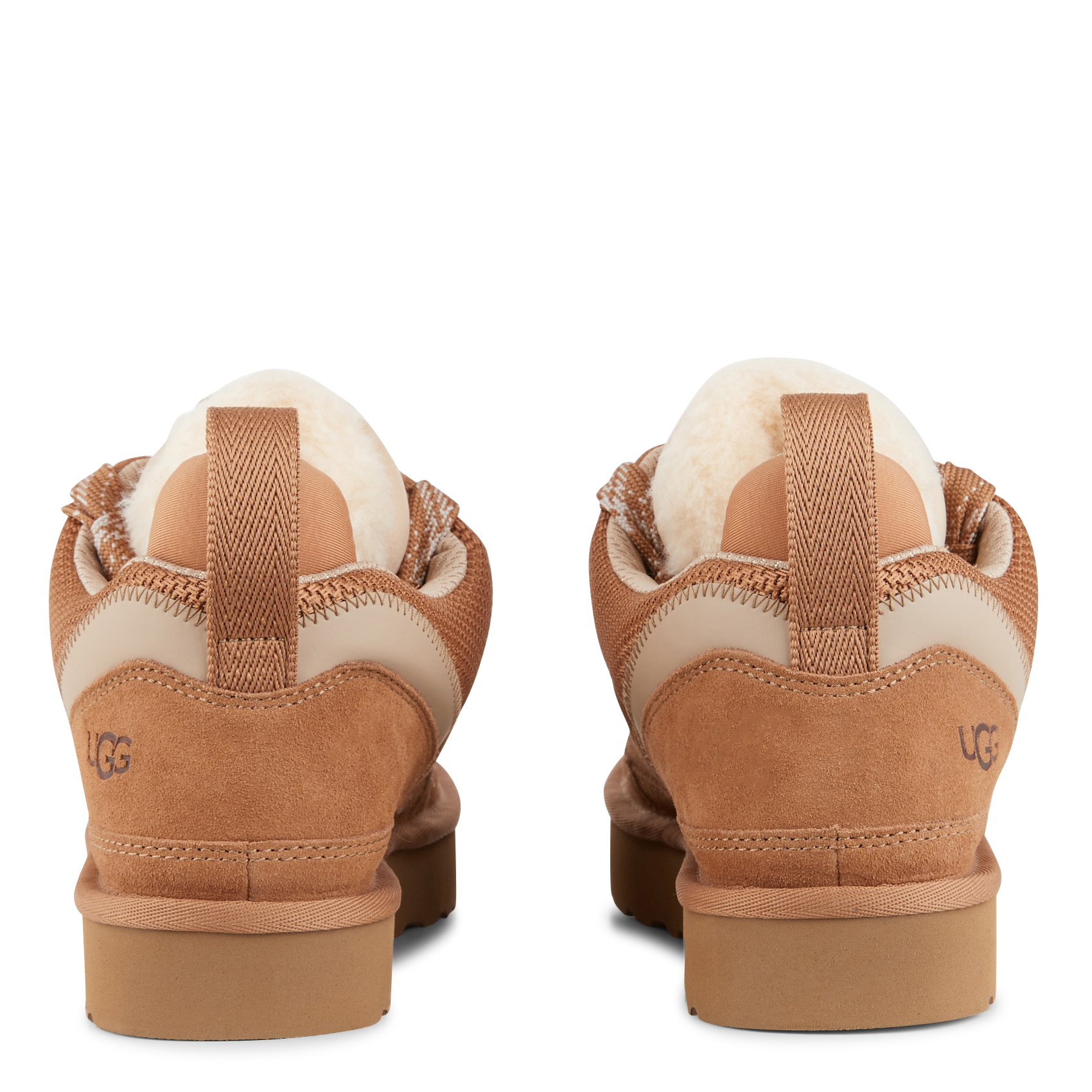 Baskets basses en cuir UGG Marron