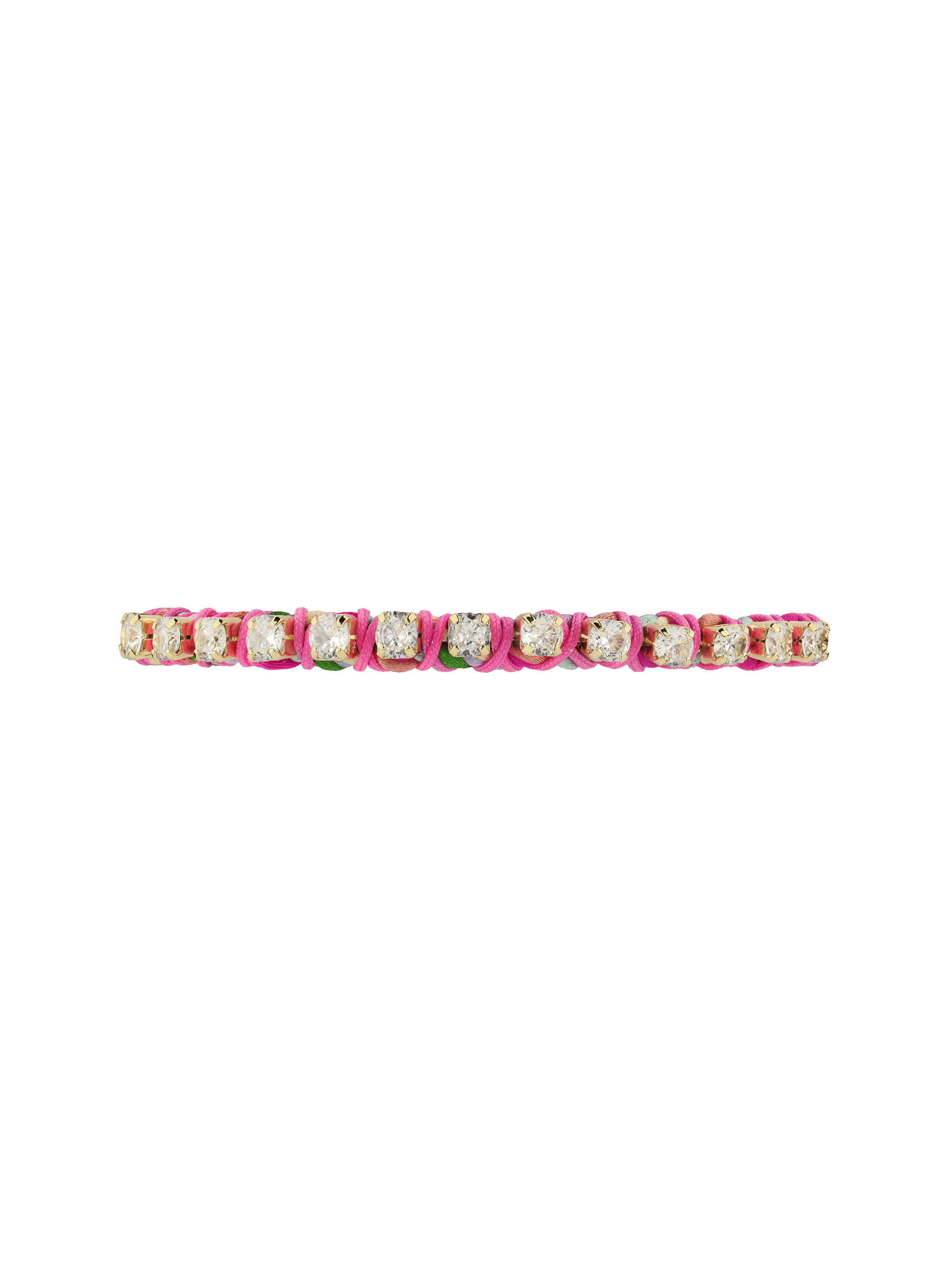 Ankle bracelet with adjustable beads HIPANEMA Pink
